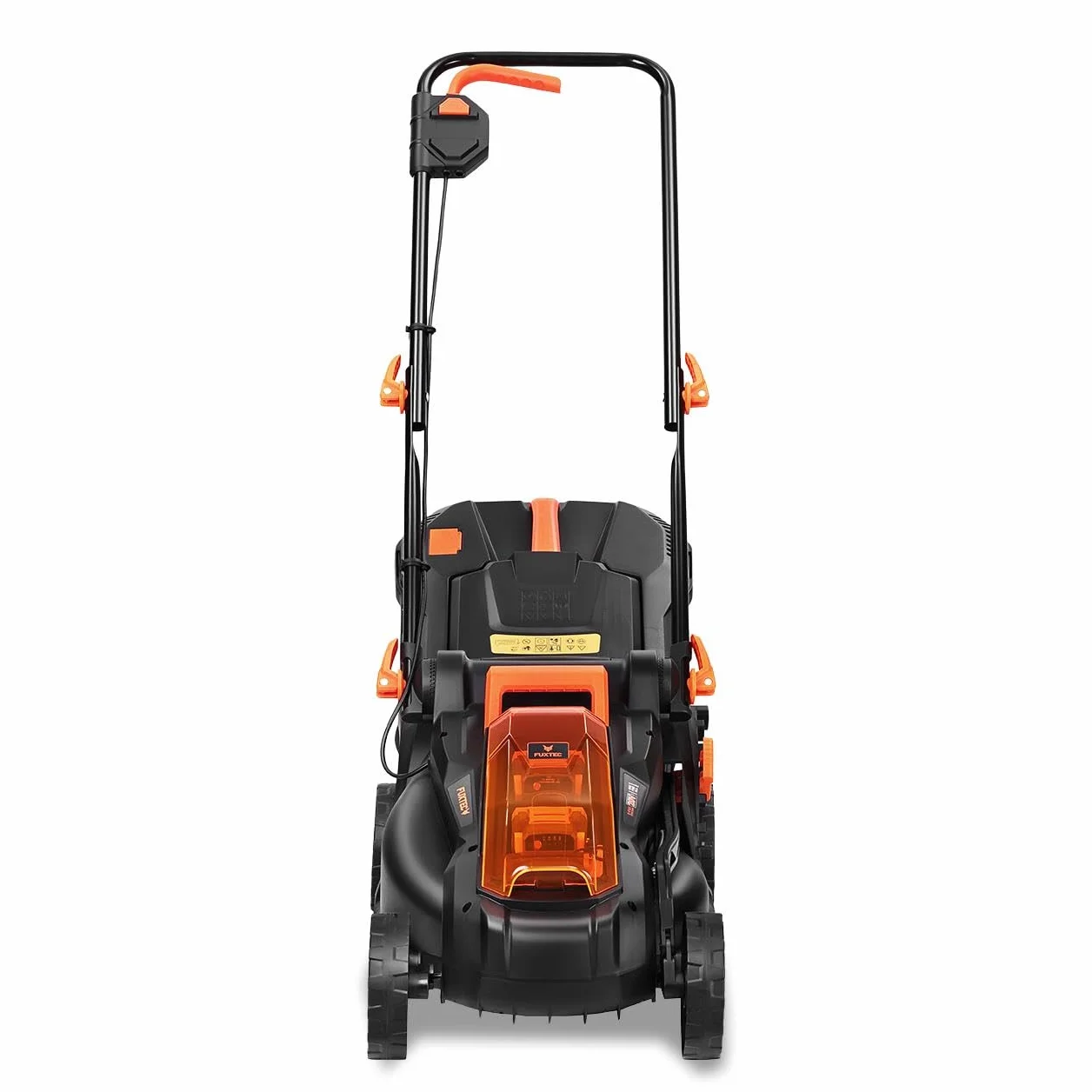 Kosiarka akumulatorowa FUXTEC 40V (2x20V) E1RM20 z akumulatorem litowo-jonowym 2x20V 2Ah i podwójna ladowarka - szerokosc koszenia 33 cm, zmienna wysokosc koszenia