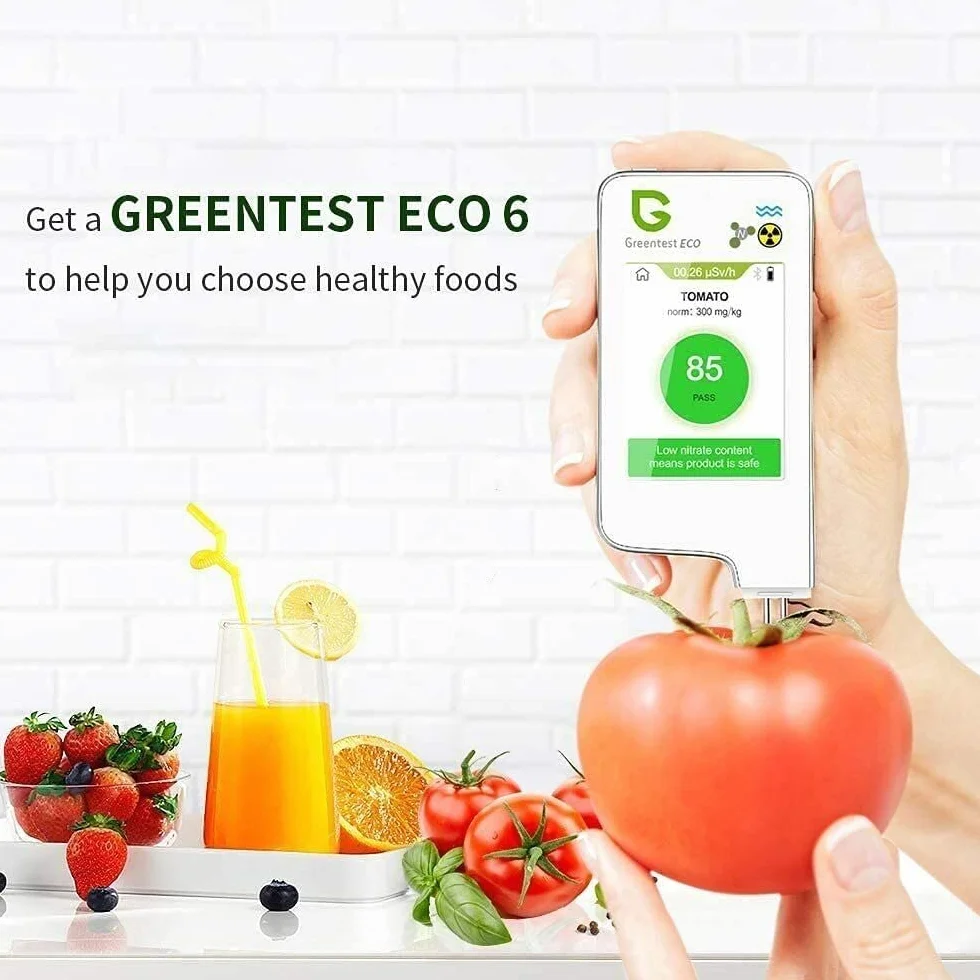 Greentest Eco 6 licznik Geigera tester azotanów mięsa ryb TDS miernik promieniowania dozymetr