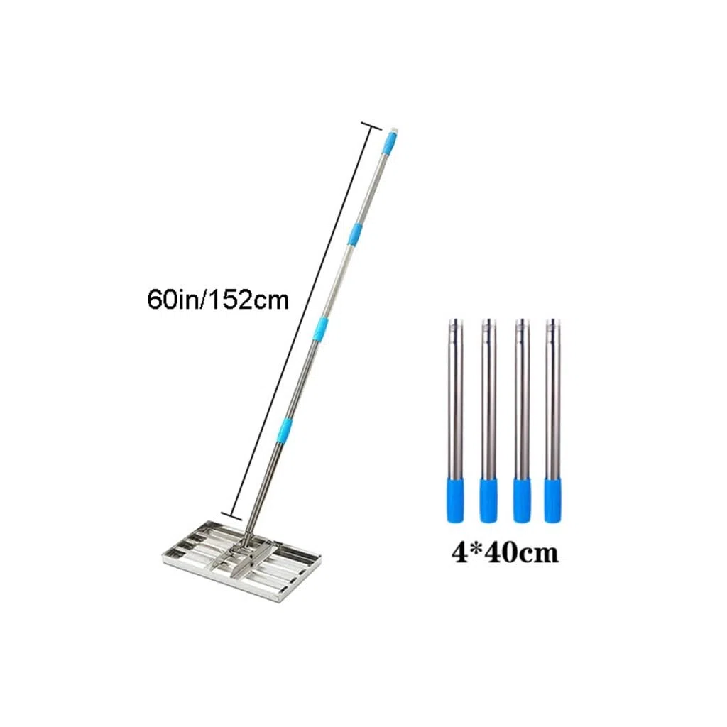 Wyrównywacz trawnika z długim uchwytem, grabie do wyrównywania trawnika ze stali nierdzewnej, narzędzie do wyrównywania trawnika do gleby, trawy, pola golfowego, narzędzie do wyrównywania trawnika,