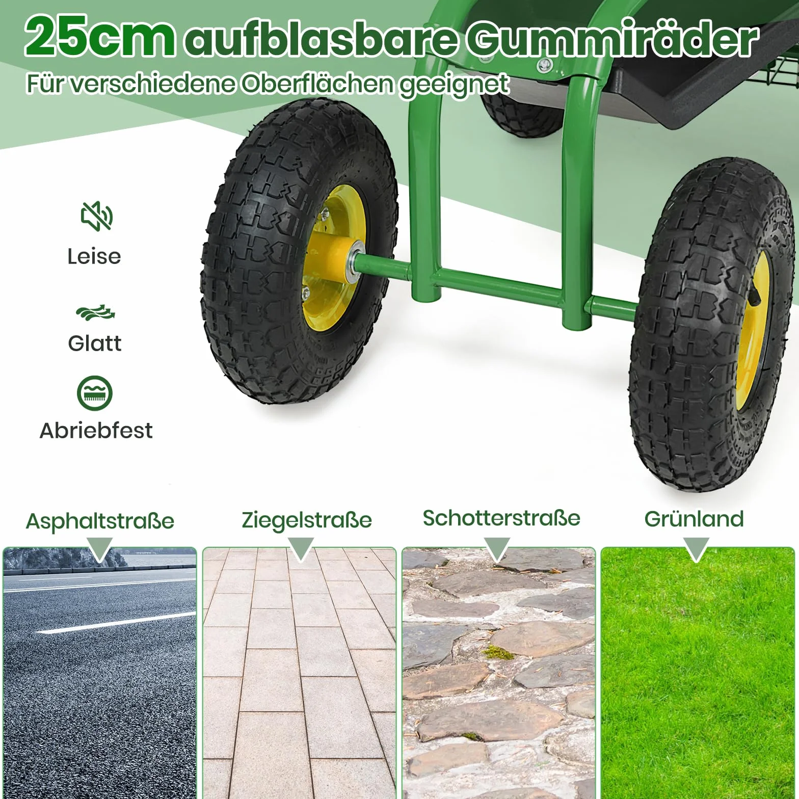 GOPLUS Siedzisko na kółkach do ogrodu, obracane o 360° siedzisko ogrodowe z kółkami i miejscem do przechowywania, regulacja wysokości 46-53 cm, do 130 kg, wózek ogrodowy, siedzisko robocze do prac