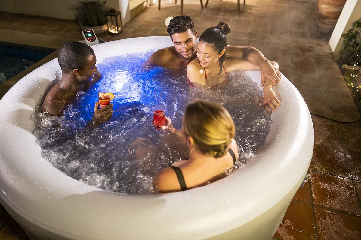 Bestway Lay-Z-Spa Whirlpool Tahiti Airjet, 180 x 66 cm, 2-4 osoby, okrągły, szary