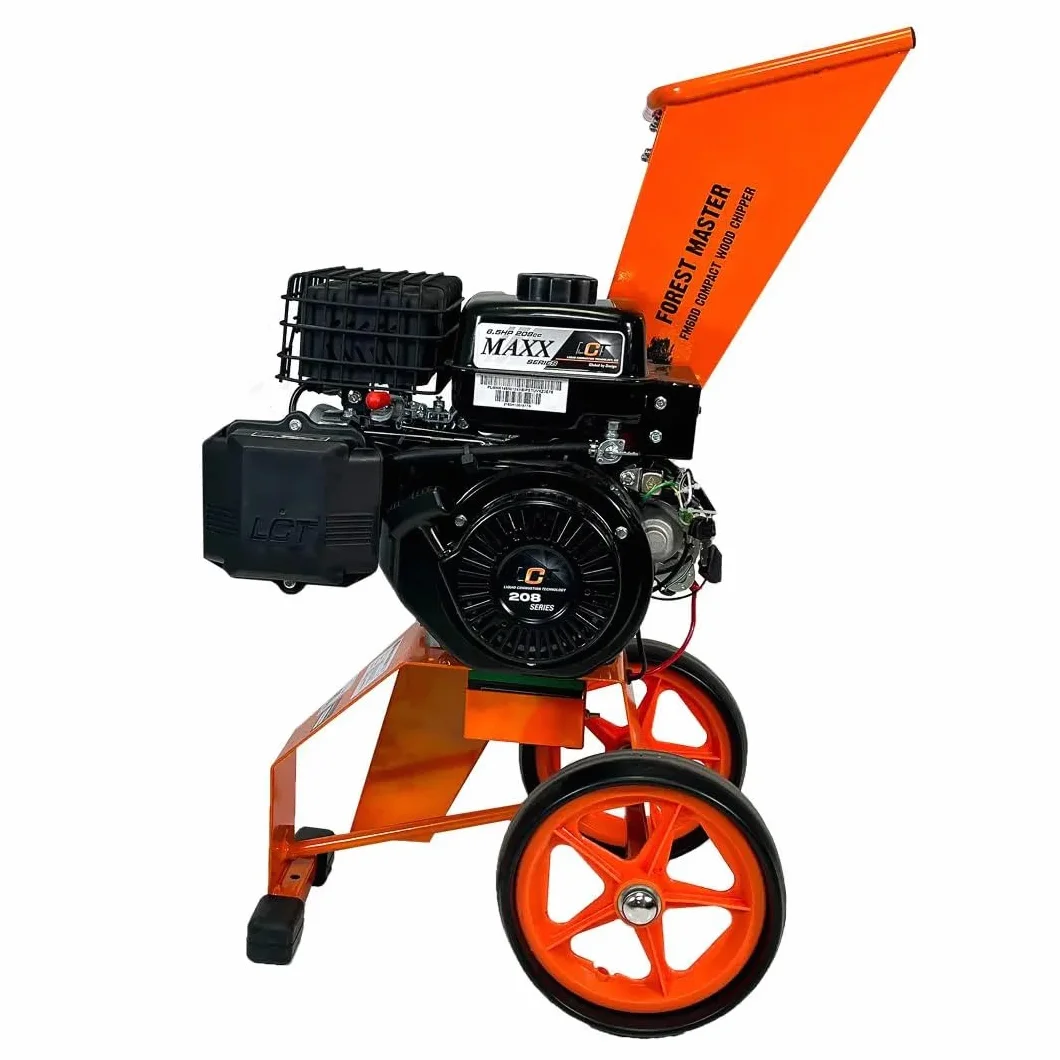 Forest Master FM6DDES-MUL 6HP Benzynowy rębak do drewna i niszczarka ogrodowa z rozrusznikiem elektrycznym