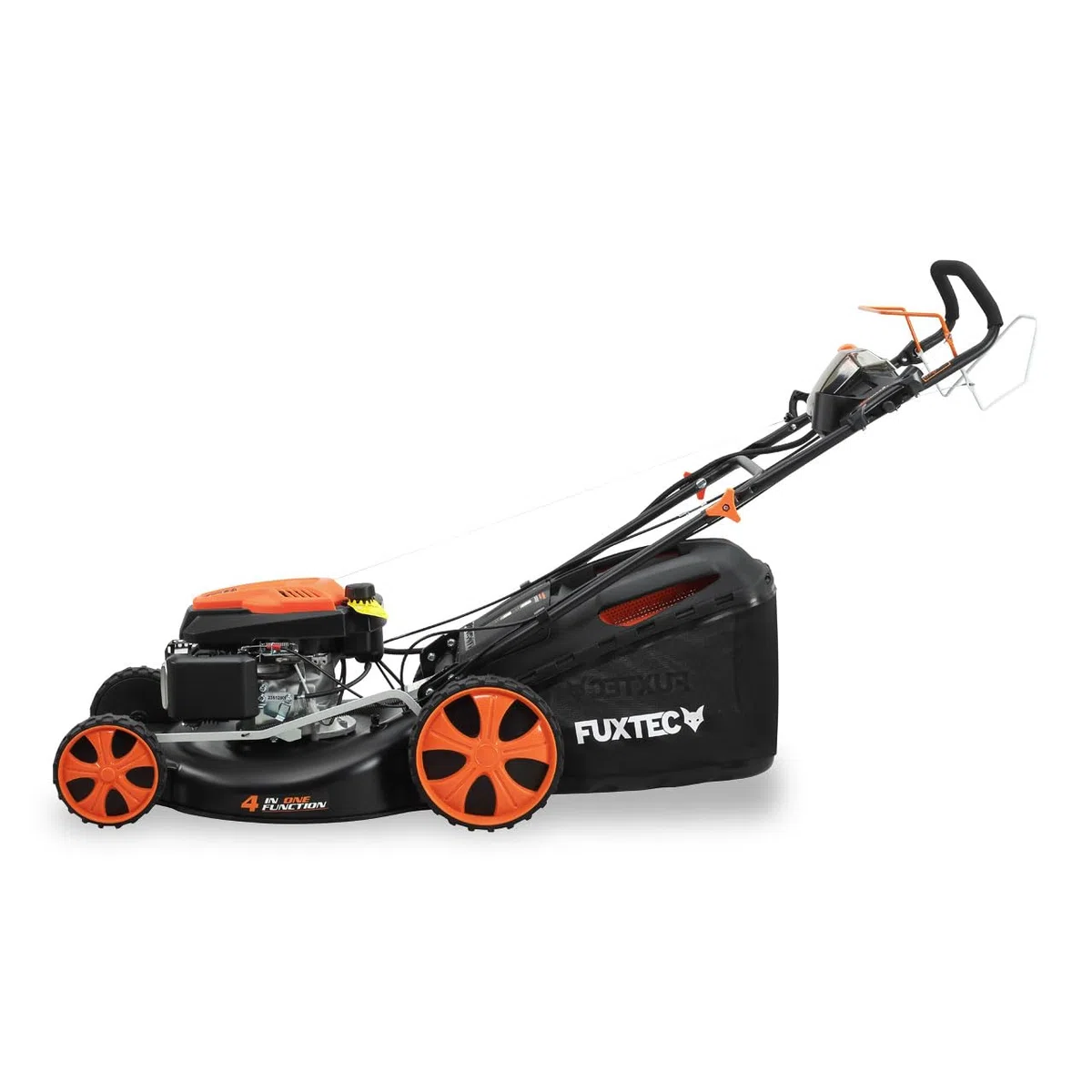 FUXTEC kosiarka benzynowa 53cm, 196ccm, 3,9kW, 42kg, FX-RM5396eS-PRO | Napęd regulowany • rozruch elektryczny • wyrzut boczny • funkcja mulczowania • wysokość koszenia 25 do 75 mm • kosz 70 L