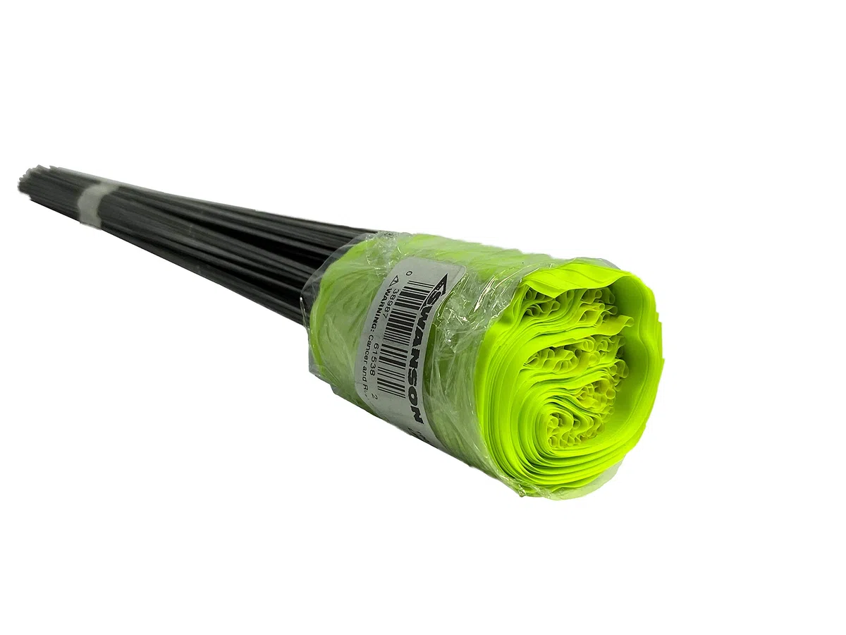 Swanson FLM15100 6,8 cm na 8,5 cm flagi znakujące z 15-calowymi kablami, 100-pak limonkowy