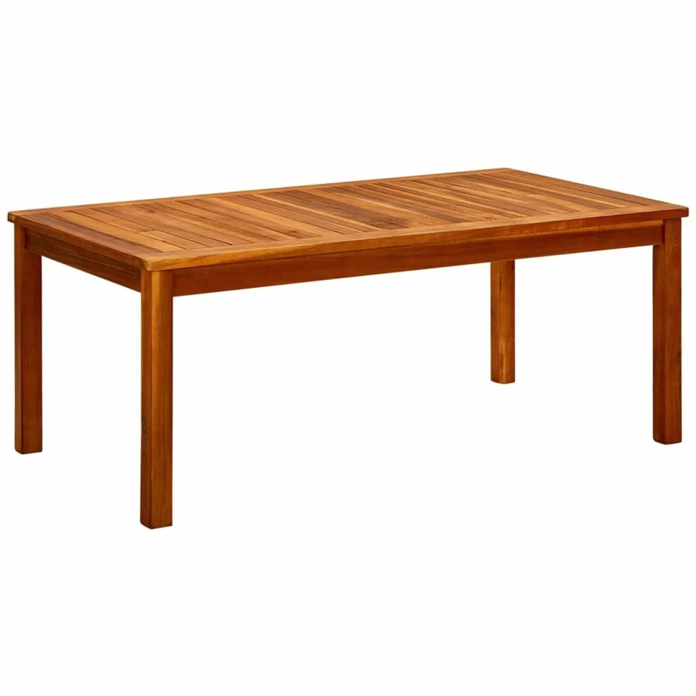 vidaXL Ogrodowy stolik kawowy 110x60x45 cm lite drewno akacjowe