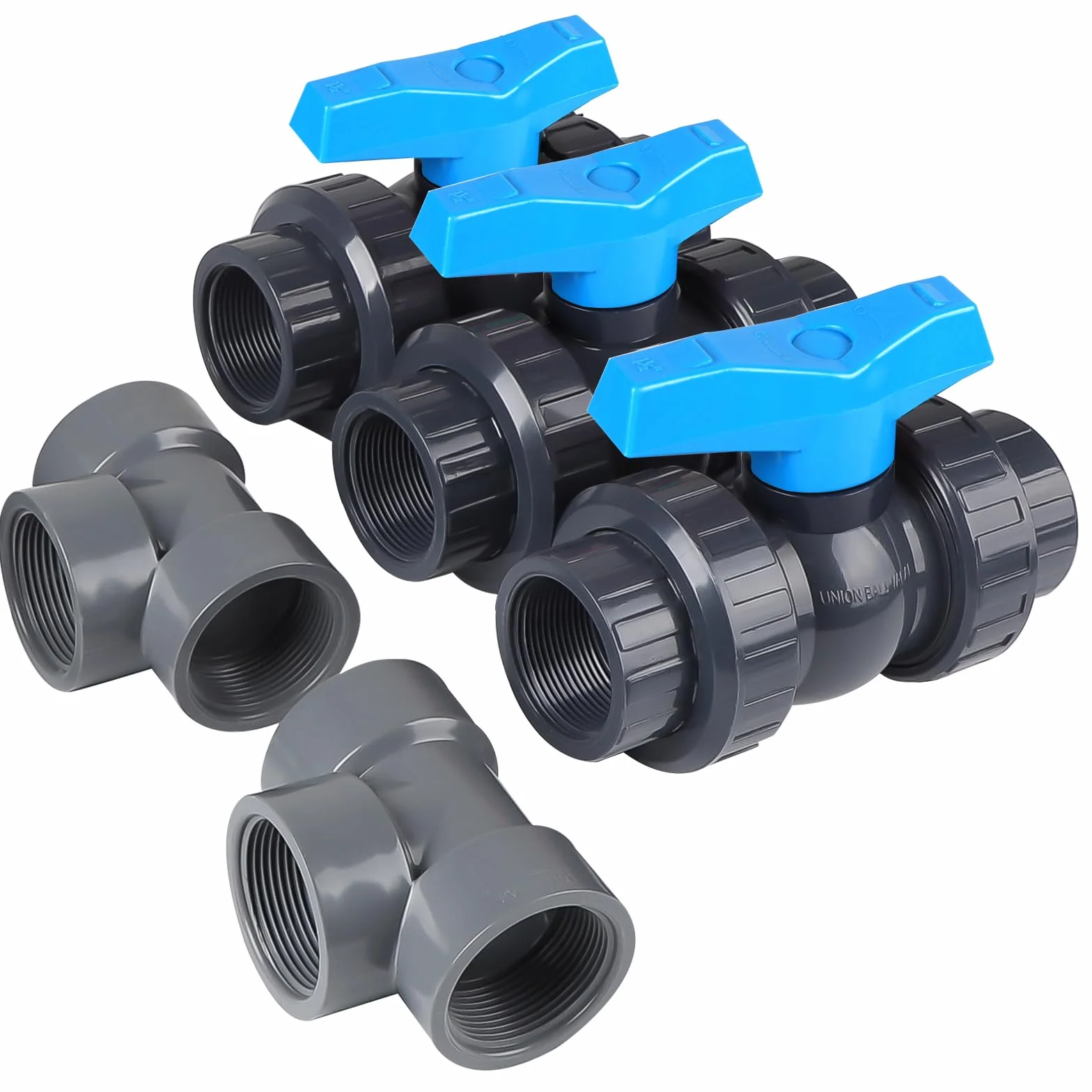 SWAWIS Zestaw Bypass do basenu 32/38 mm pompa ciepła ogrzewanie solarne zawór kulowy PCW DN50