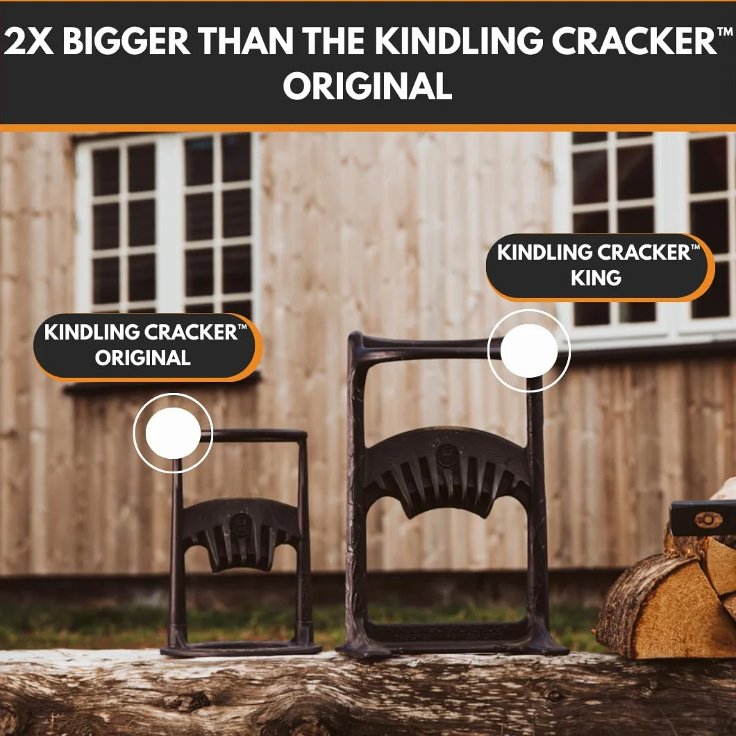 Kindling Cracker King Rozdzielacz do kłód XL z żeliwa pochodzącego z recyklingu