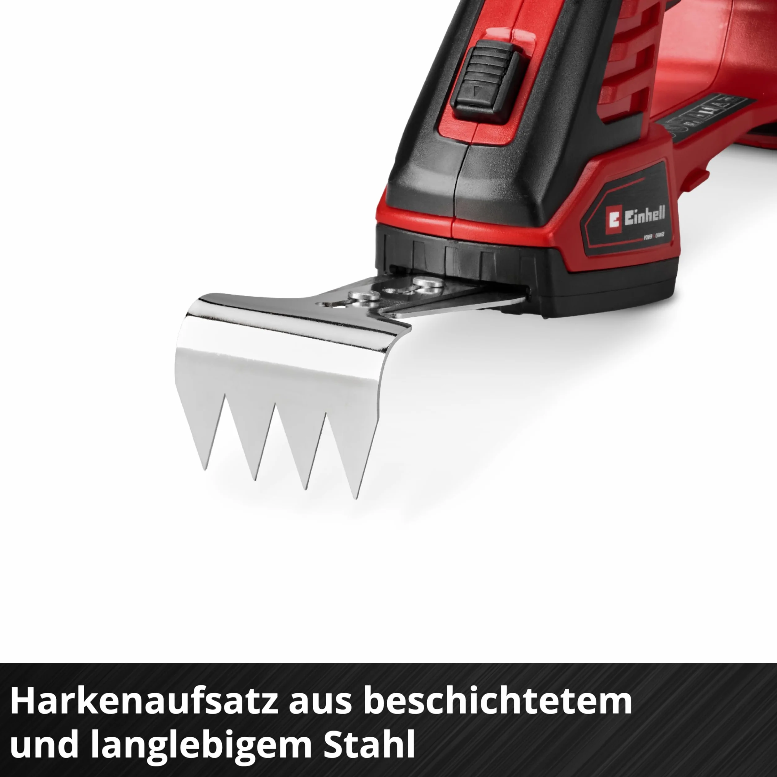 Einhell Akumulatorowe nożyce do trawy/krzewów GE-CG 18/100 Li - 3 w 1-Solo Power X-Change (18 V, w zestawie nóż do cięcia trawy 100 mm, nóż do cięcia krzewów 200 mm, nasadka do grabienia, bez
