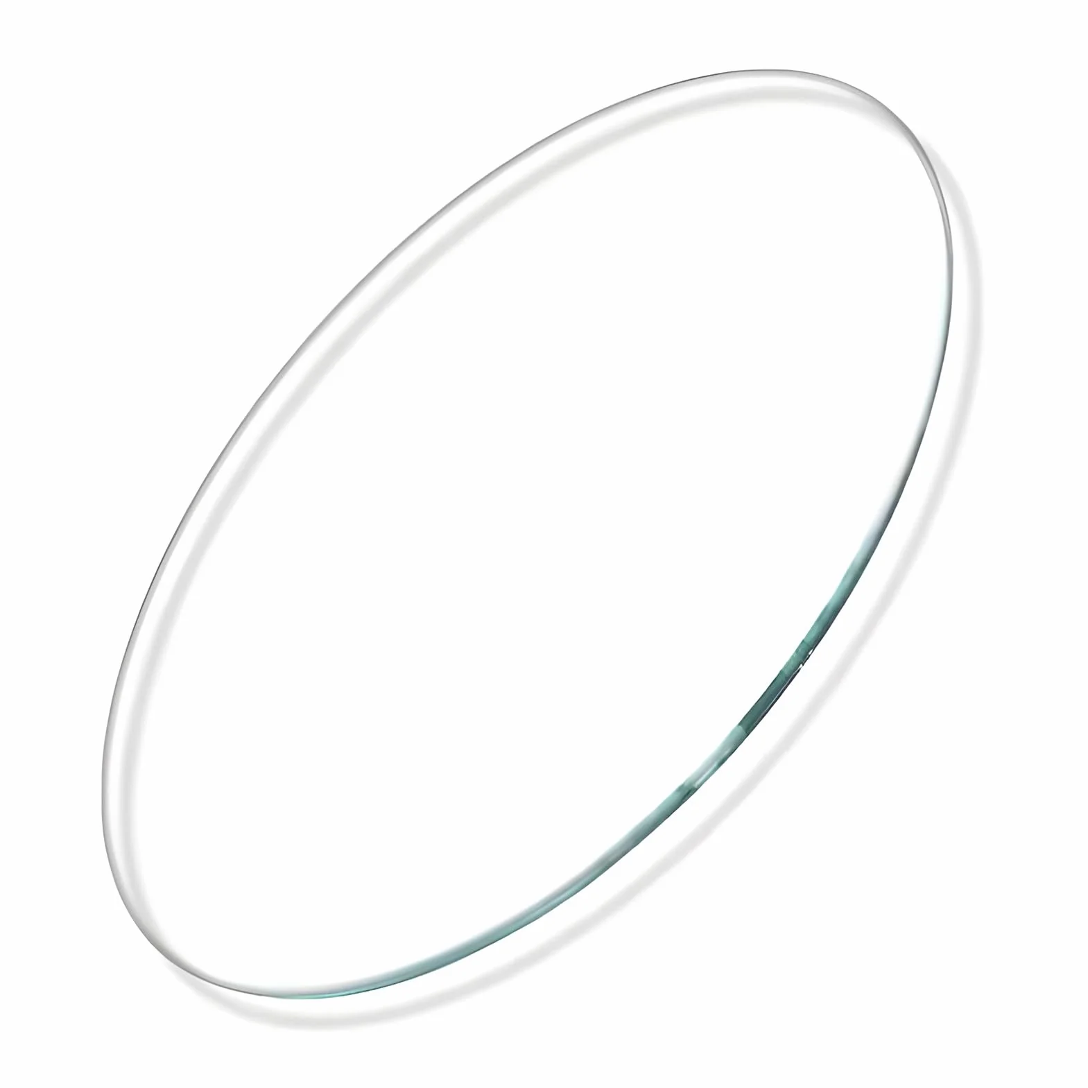 Okrągły blat ze szkła hartowanego, grubość 8 mm, zamiennik do jadalni, kuchni i stołu na patio, wielofunkcyjna szklana powierzchnia (38 cm)