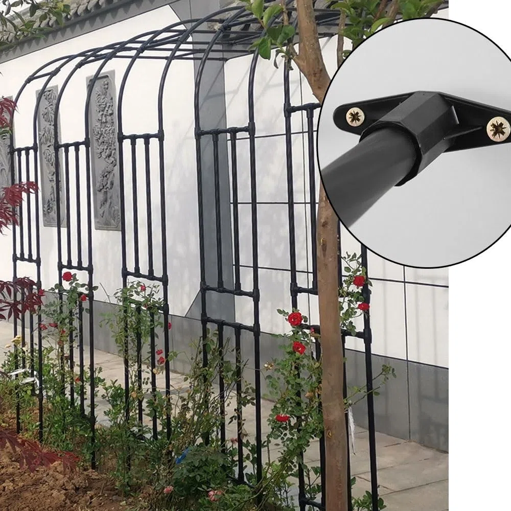Metalowa kratka ogrodowa do roślin pnących regulowana szerokość 60-300 cm 240 cm wysokie wsparcie dla winorośli i kwiatów zielona pera design idealna dekoracja na zewnątrz