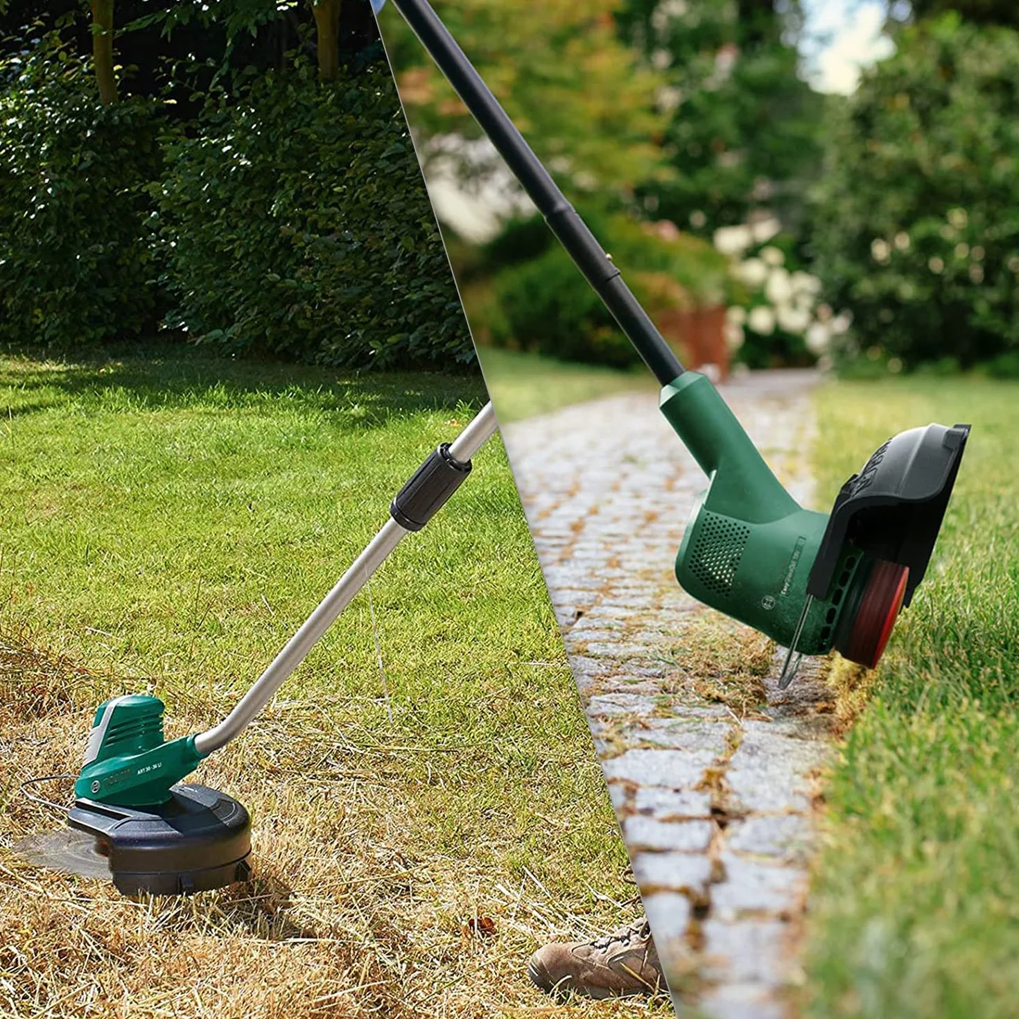 2 sztuki żyłki do podkaszarki kompatybilne z podkaszarką Bosch do napełniania wszystkich aktualnych szpulek (24 m × 1,6 mm) F016800462