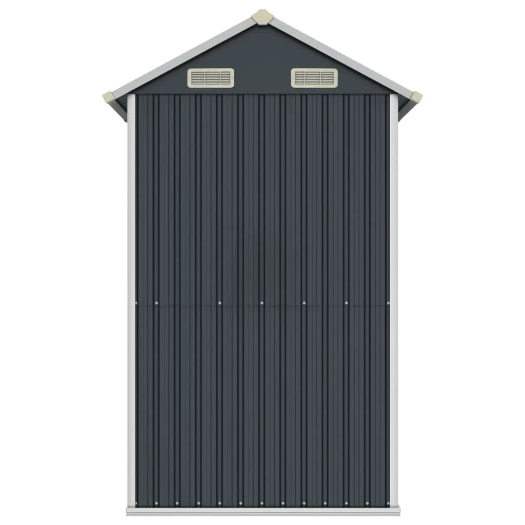 ShGaxin Antracyt domek ogrodowy 192x152,5x237cm stal ocynkowana, domek ogrodowy, domek do przechowywania ogrodu, domek na narzędzia ogrodowe