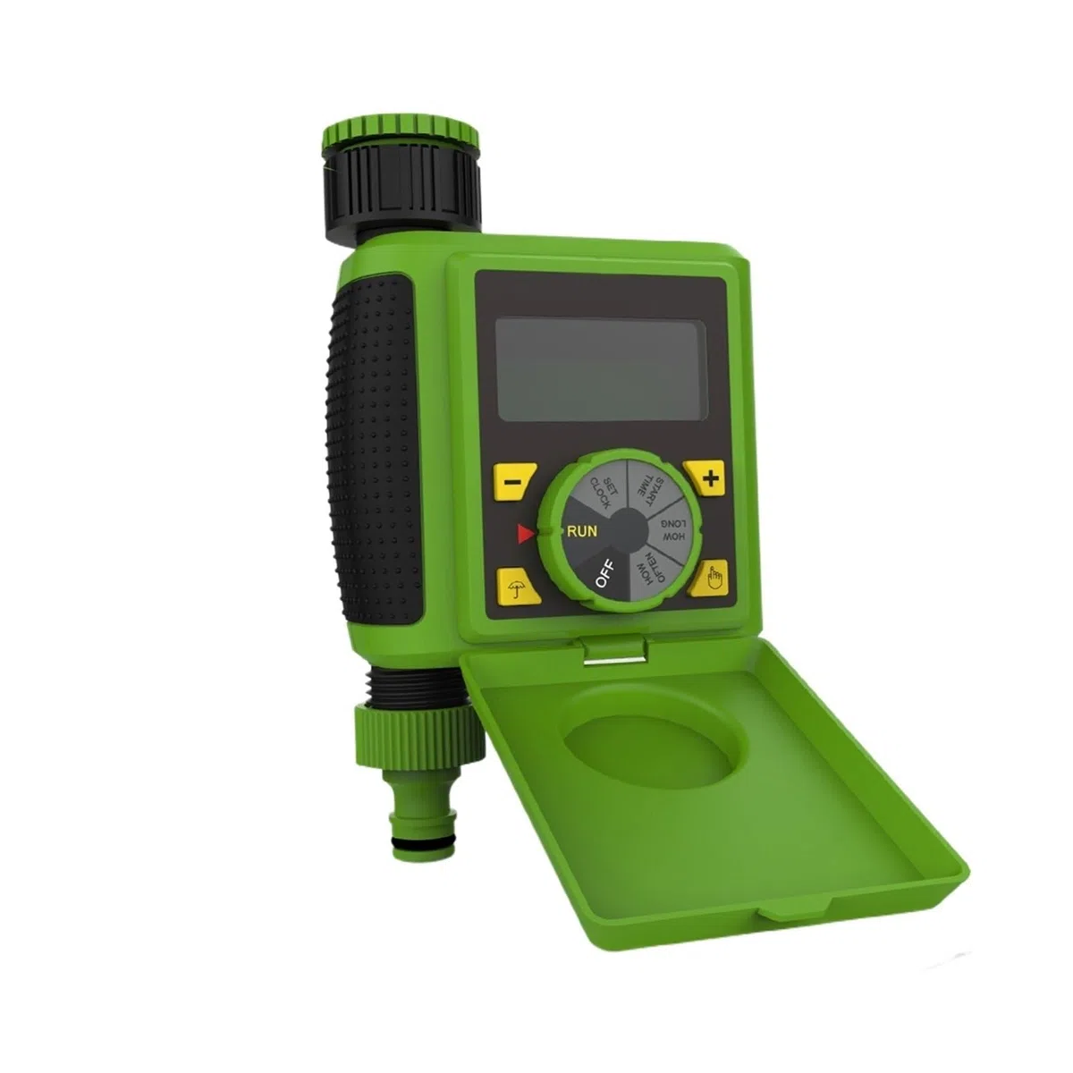 Zegar do nawadniania ogrodu YW-9B Ekran LCD Automatyczny elektroniczny system nawadniania nawadniania Sterownik zaworu elektromagnetycznego z opóźnieniem deszczu i funkcją ręczną (kolor: 26301-9) (Co