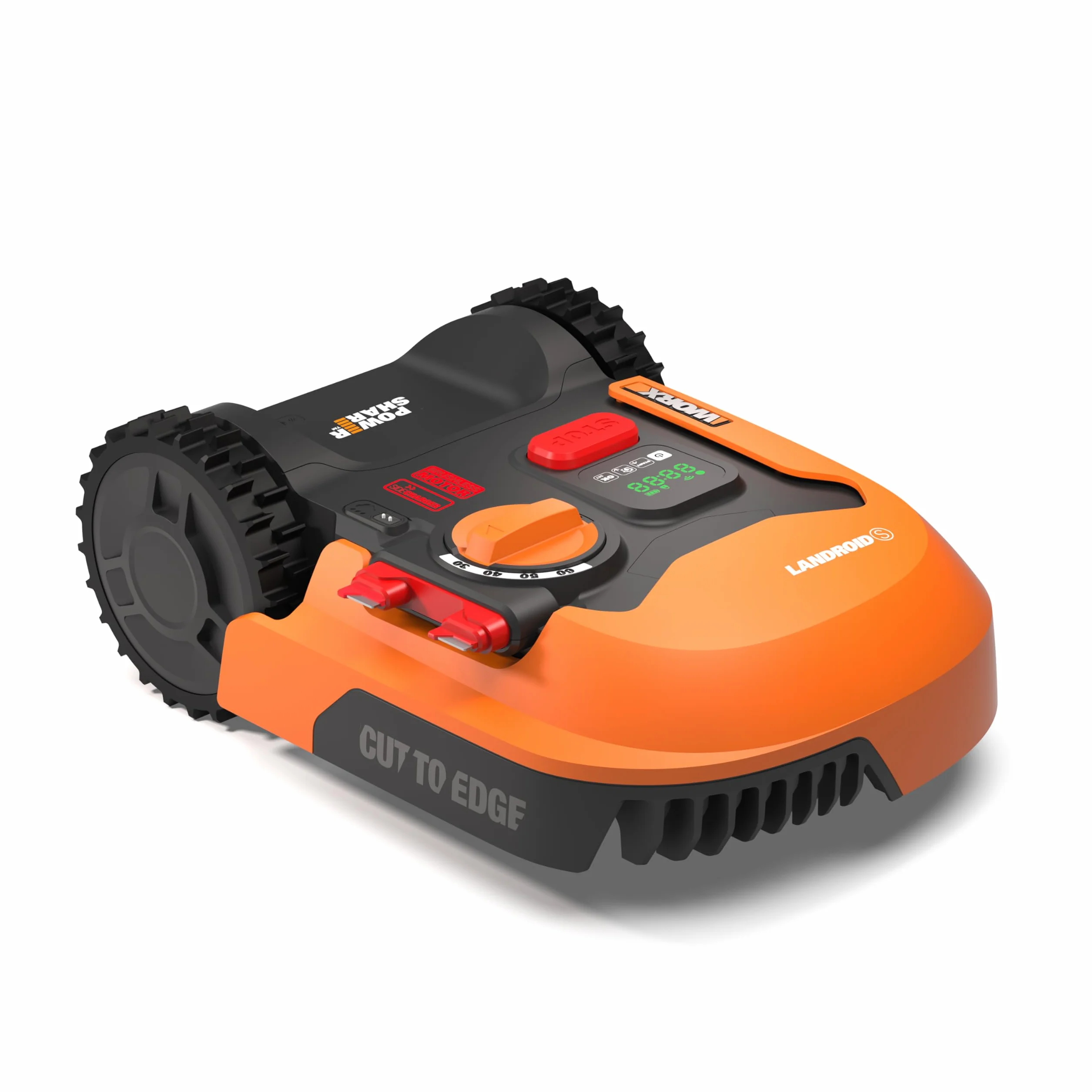 WORX WR169E Robot Landroid Classic kosiarka do trawy z ogranicznikiem przewodowym do ogrodów do 300 m² - nawigacja AIA, sterowanie aplikacją, Wi-Fi, Bluetooth - cięcie na krawędzi, szerokość cięcia 16