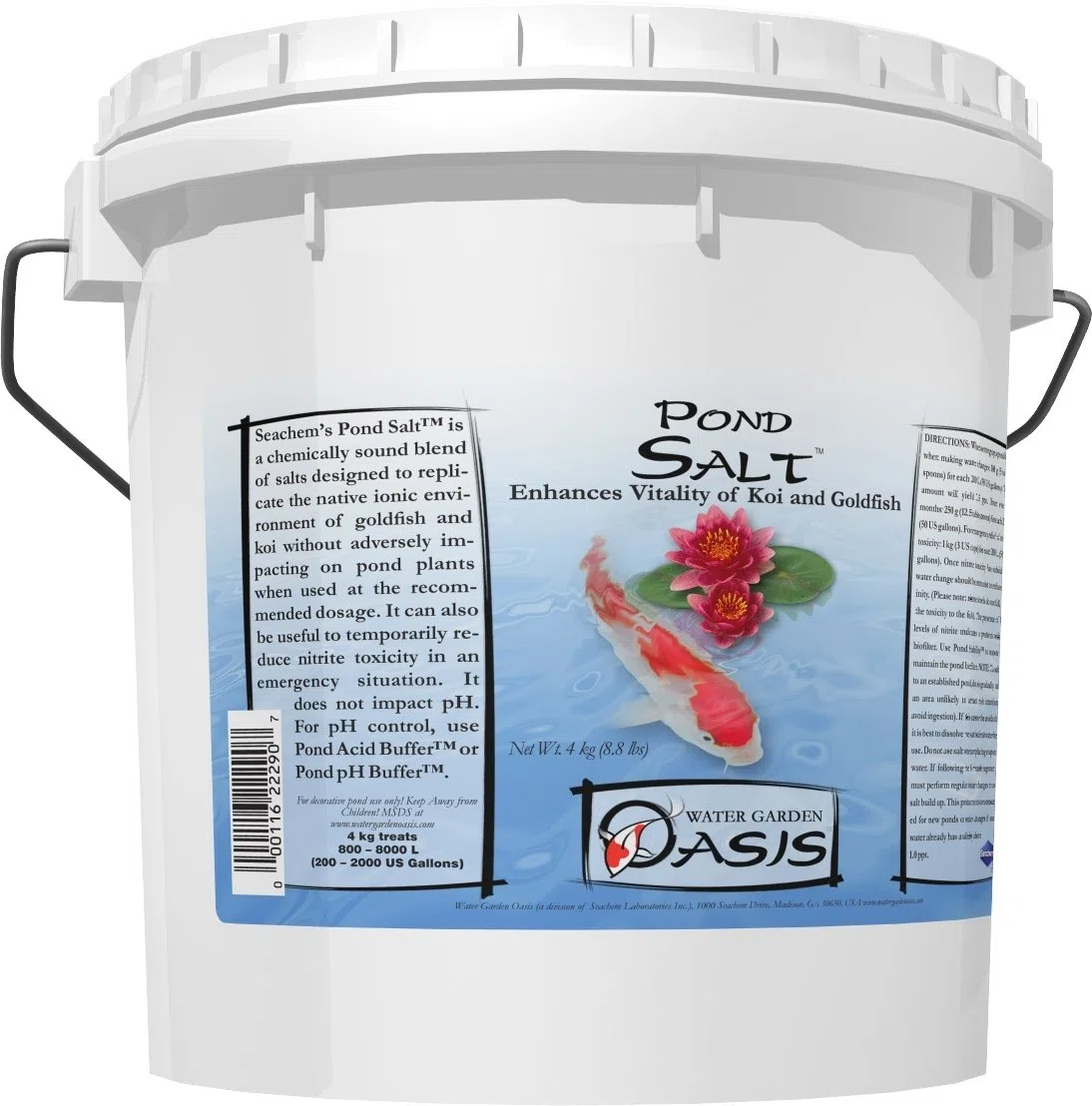 Water Garden Oasis Sól stawowa, 4 kg / 8.8 lbs