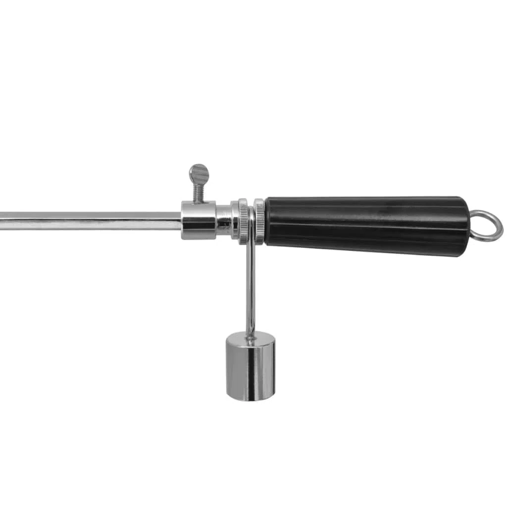 Rotisserie rożen obrotowy z profesjonalnym silnikiem, stal chromowana 900 mm, 2 widelce do szpikulca, waga wyrównująca, do piekarnika i grilla, idealny do grillowania i smażenia