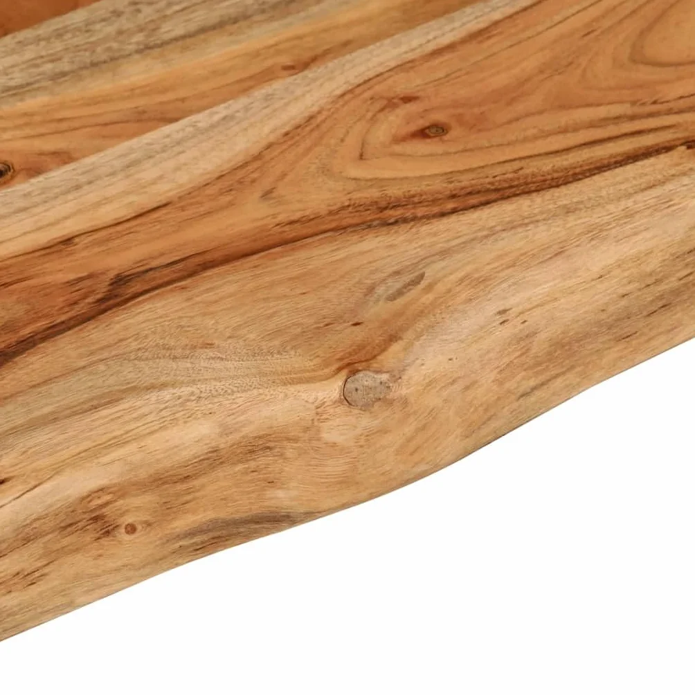 Blat do stołu 120x40x2,5cm drewno akacjowe naturalna krawędź