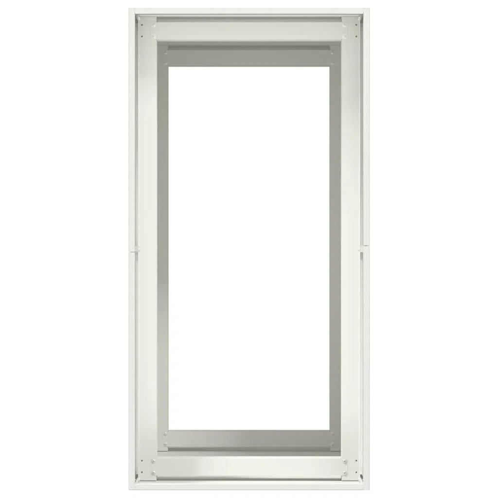 Donica na rośliny, biała, ze stali walcowanej na zimno, 40 x 80 x 80 cm, z otwartym dnem, stabilna skrzynka na kwiaty, na balkon, do ogrodu, na taras, uniwersalna podwyższona grządka do warzyw, ziół