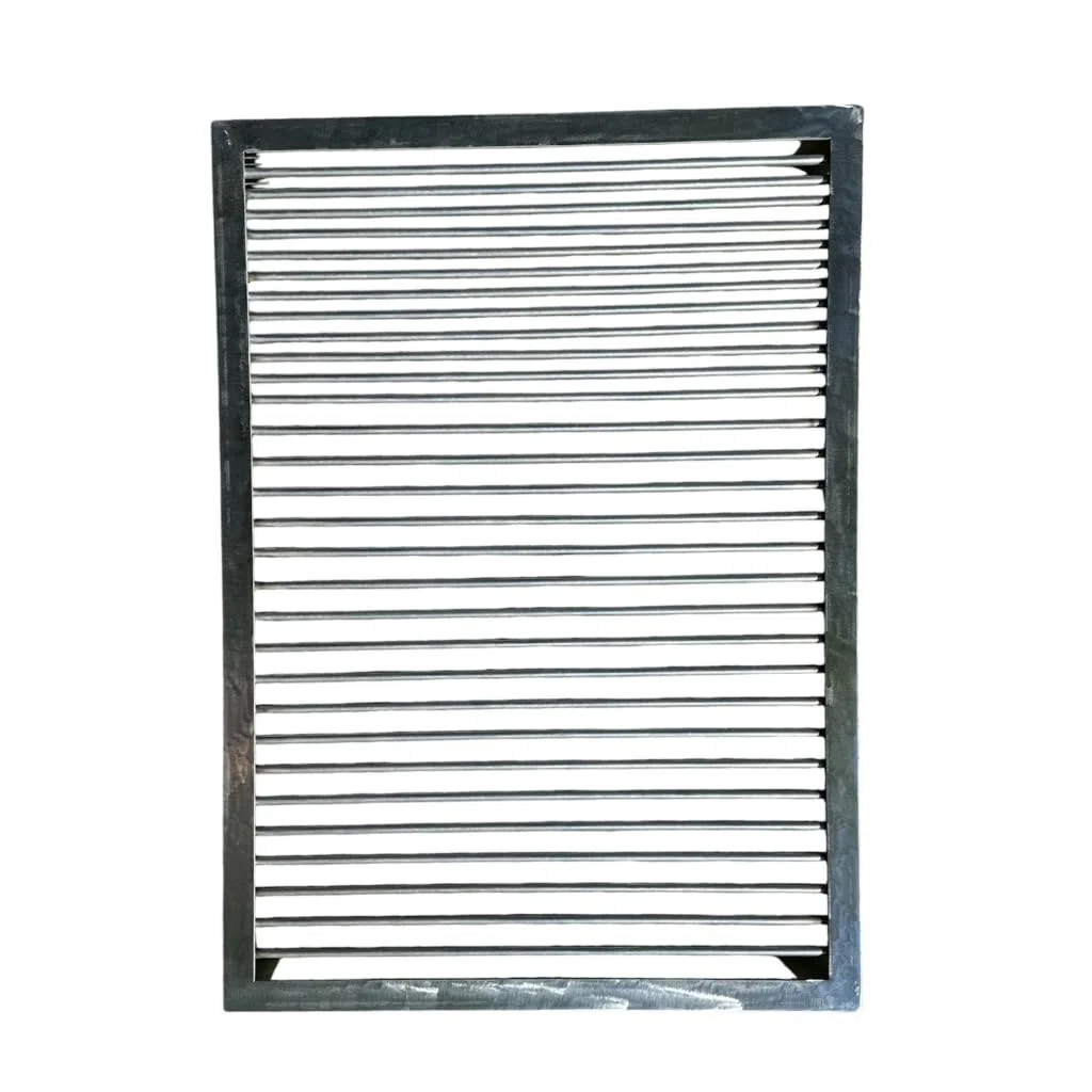 Ruszt do grillowania 50 x 50 x 15 cm stały pręt ze stali węglowej o grubości 8 mm super wytrzymały argentyński design. Nic Store BBQ