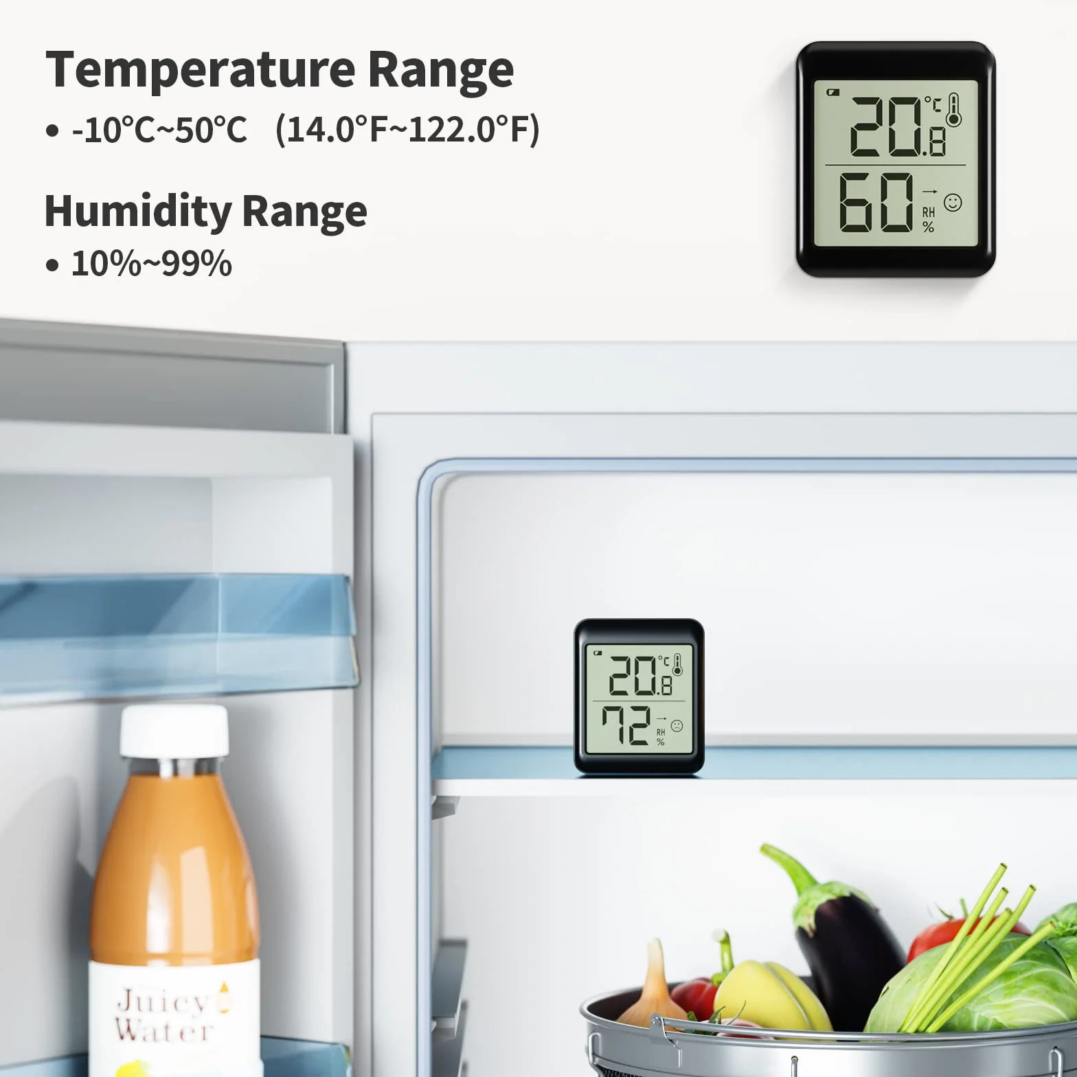 3 szt. Cyfrowy termometr higrometr wewnętrzny mini termohigrometr miernik termohigrometr pomiar temperatury i wilgotności w domu Pomiar środowiska domowego