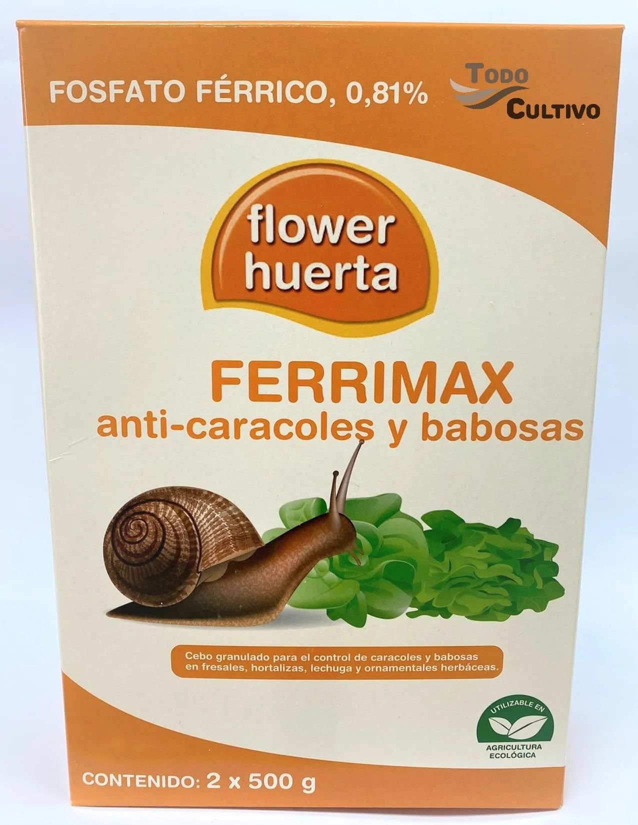 Ferrimax 1 kg (200 m2). Fosforan żelaza. Skuteczny środek mięczobójczy w granulowanej przynęcie Bardzo skuteczna przeciw ślimakom i ślimakom. Zatwierdzone uprawy ekologiczne