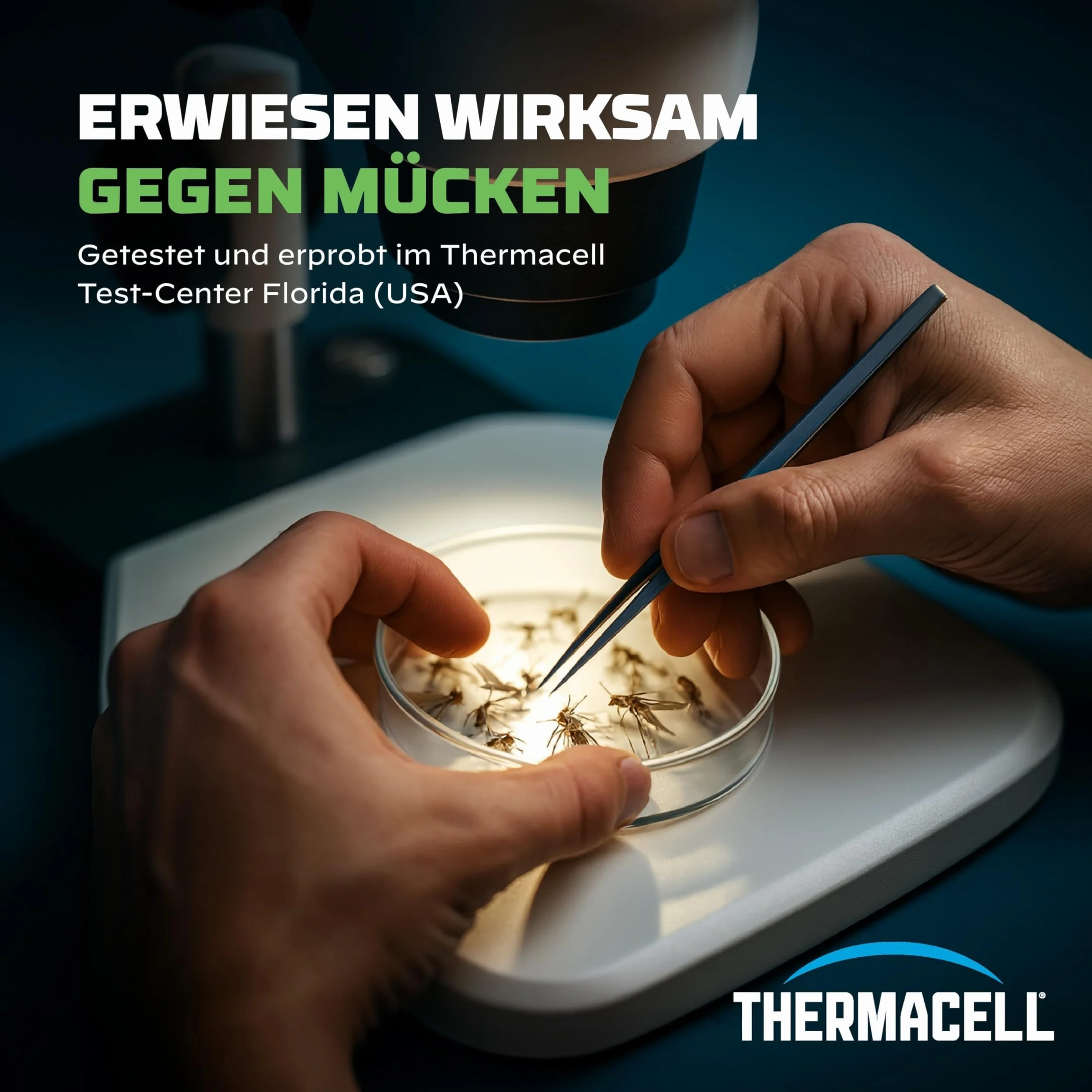 Thermacell Protect urządzenie podstawowe bez płytek z substancji czynnych, innowacyjna ochrona przed komarami, nowoczesne wzornictwo, do ogrodu, na taras, kemping, grafitowy