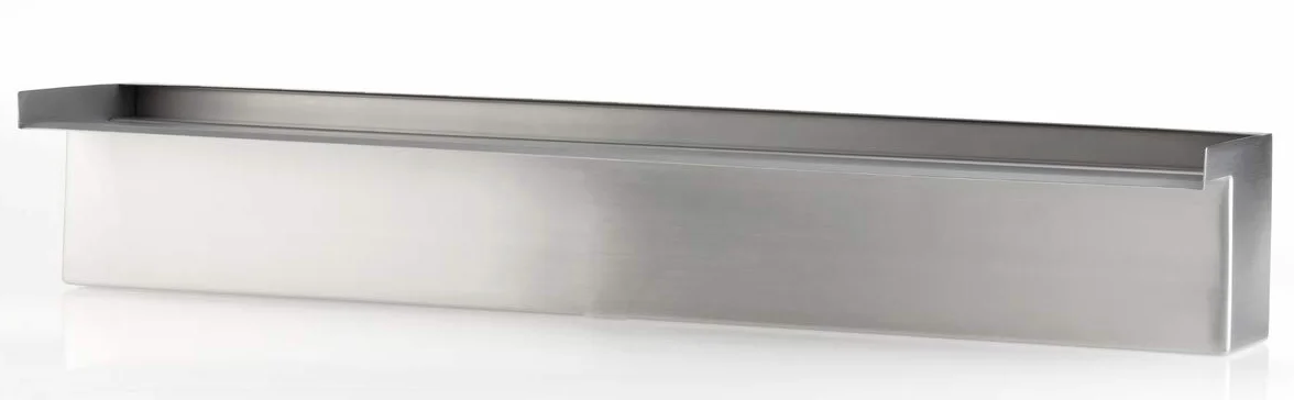 OASE 50585 Wodospad 60 – wodospad ze stali nierdzewnej 60 cm szerokości, do zasłon wodnych na murze i ścianie, do stawu ogrodowego, basenu, fontanny