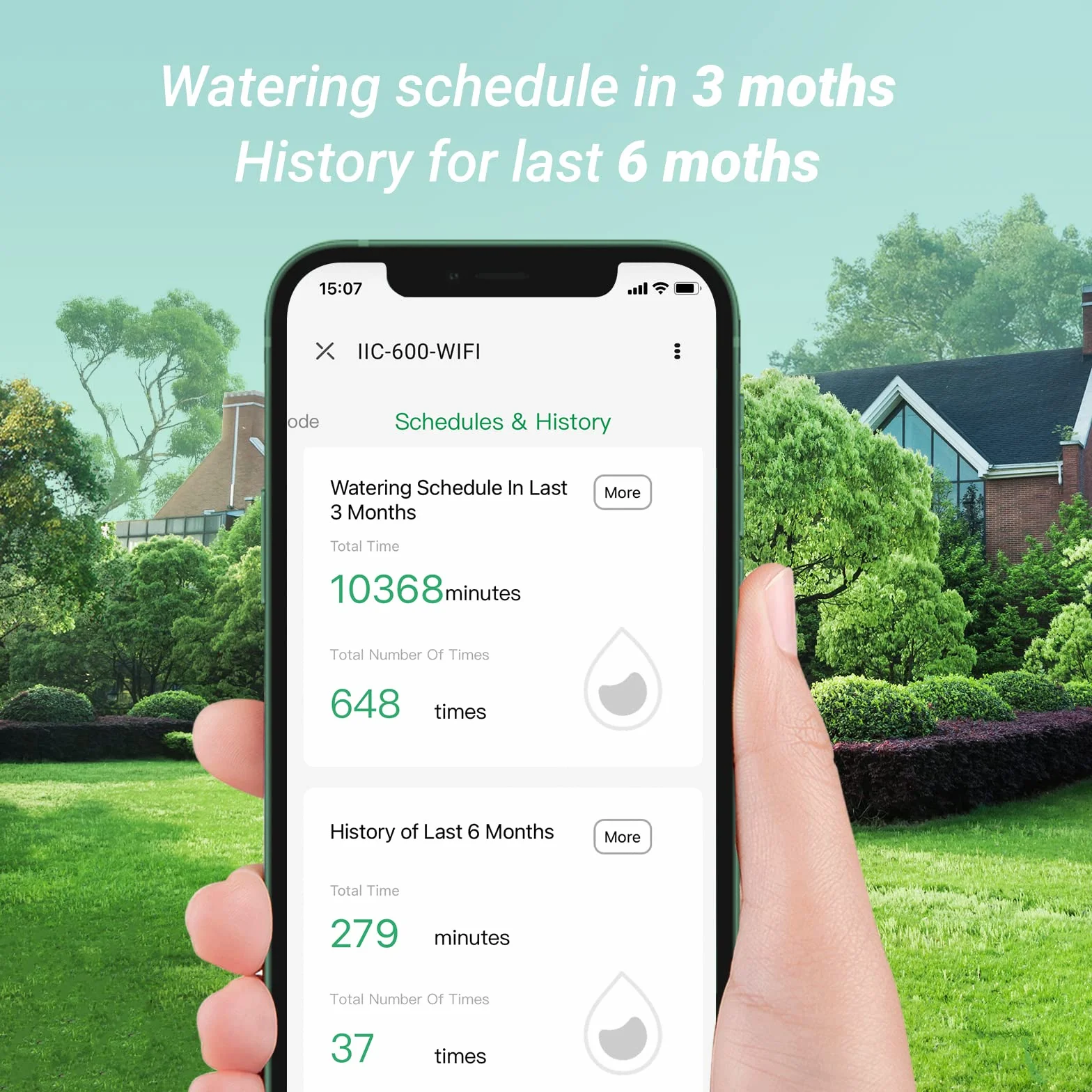 Inkbird 6-drożny programator nawadniania WiFi, inteligentny kontroler z aplikacją i regulacją sezonową