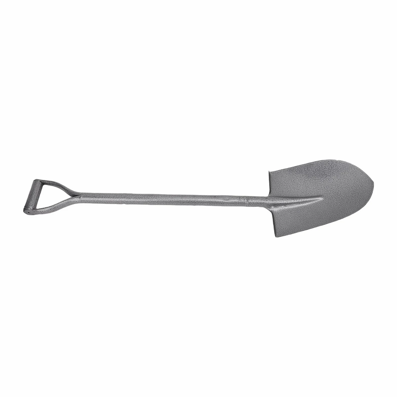 Marhynchus Mała łopata Łopata ze Stali Mn Wykonana w Całości z Metalu z Ergonomicznym Uchwytem w Kształcie Litery D, Wzmocniona Konstrukcja, Długość 100 Cm, Ostrze Punktowe do Kopania w Ogrodnictwie
