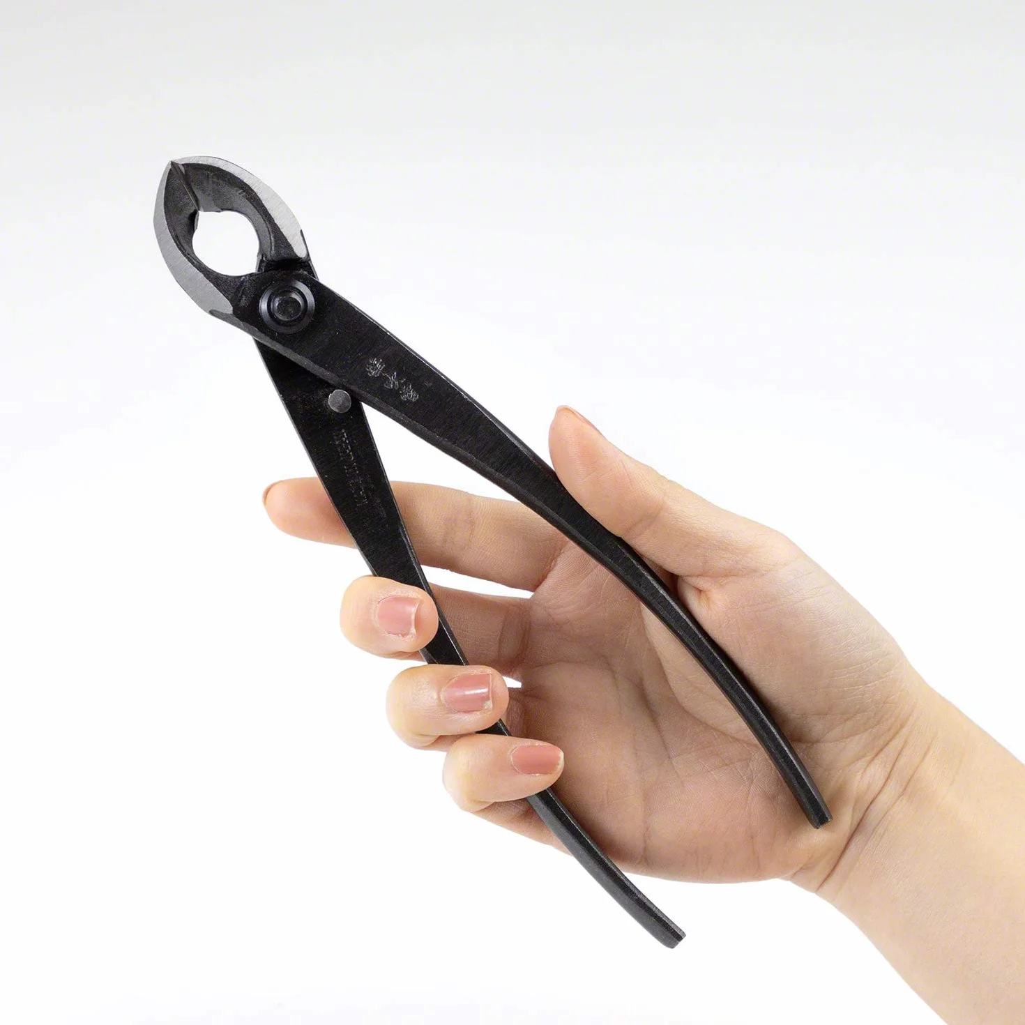 Wazakura Ręcznie kuty wklęsły nóż do gałęzi 8" (200 mm) MADE IN JAPAN (prosta krawędź czarna)