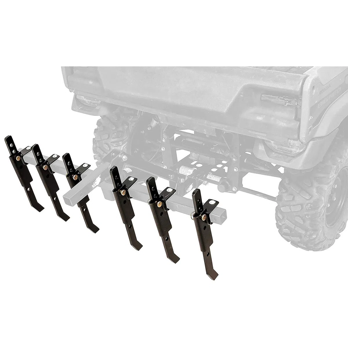 Camco 66003 narzędzie do pługa dłutowego (czarny dzik ATV/UTV, rozbija twarde podłoże, niezależnie regulowane dłuta, ustanawia działkę spożywczą, utrzymywanie ziemi)