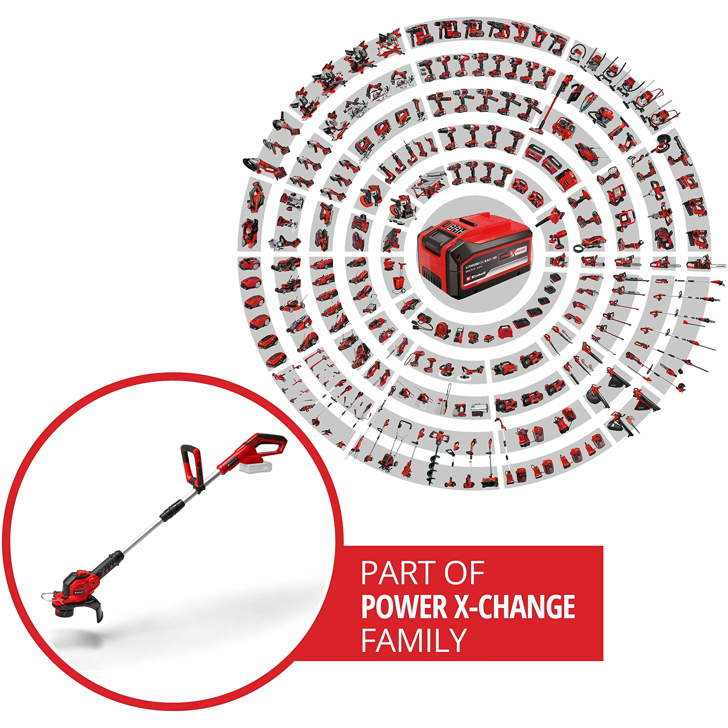 Einhell GE-CT 18/28 Li Solo Podkaszarka, 104,5x24x12,5 cm, 2,3 kg