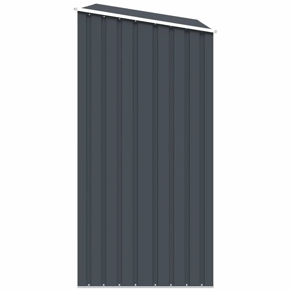 Szopa na drewno z wiatą antracyt 245x98x159 cm stal vidaXL