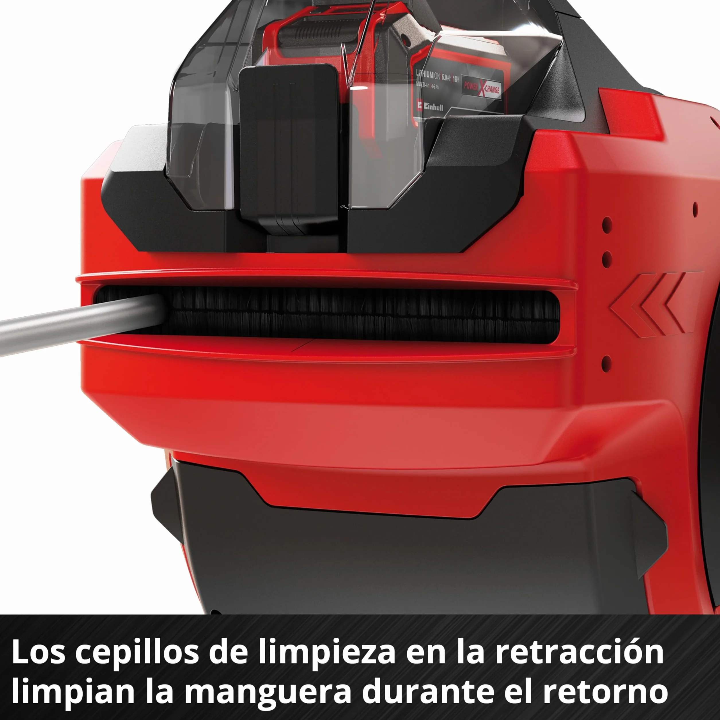 Einhell Bęben na wąż akumulatorowy GE-HR 18/30 Li-Solo Power X-Change (18 V, automatyczne nawijanie węża, obracany do 180°, uchwyt ścienny, wąż ogrodowy i strzykawka 30 m, bez akumulatora)
