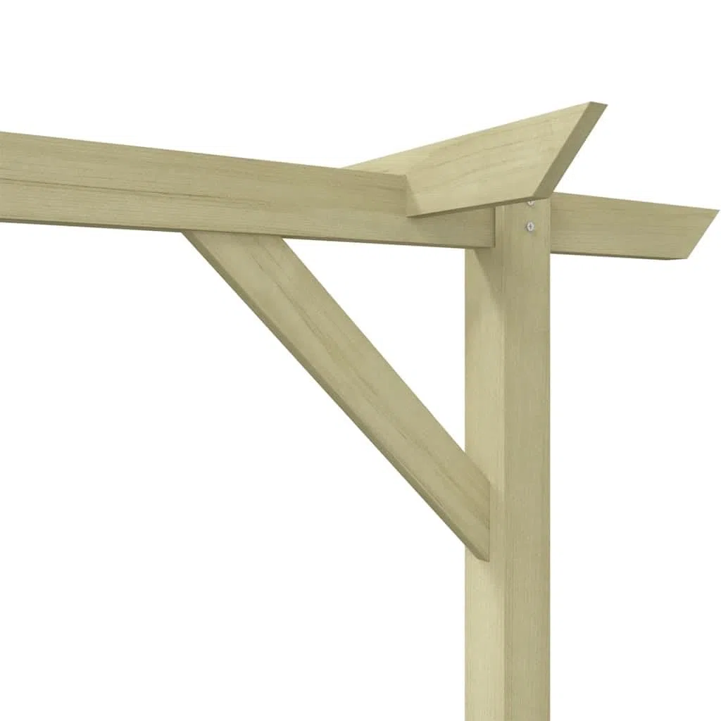 Pergola Ogrodowa, Patio Drewniane, łuk Kratowy dla Roślin Pnących (400 x 40 x 205 cm)