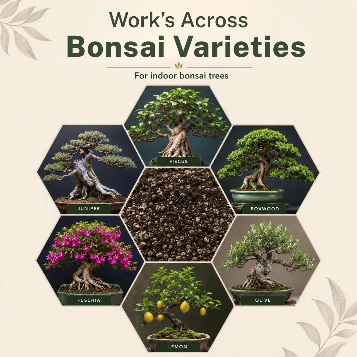Mieszanka gleby bonsai premium do kwitnących drzew bonsai w pomieszczeniach - idealna ziemia doniczkowa do wszystkich odmian bonsai - mieszanka organiczna dla optymalnego wzrostu - ziemia do roślin