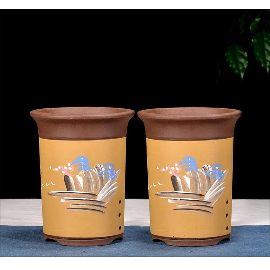 TEESONG Doniczki do sadzenia wewnątrz doniczka na kwiaty doniczka ceramiczna duża doniczka do wewnątrz doniczka na rośliny doniczkowe doniczka z otworem drenażowym doniczka na zewnątrz doniczki (L)