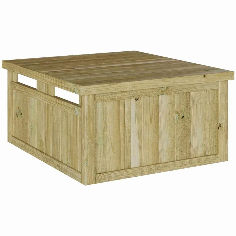 Kosiarka garażowa z impregnowanego drewna sosnowego, brązowa, 73,5 x 81,5 x 38,5 cm, domek na narzędzia do kosiarki automatycznej, odporny na warunki atmosferyczne, z zamykanymi drzwiami