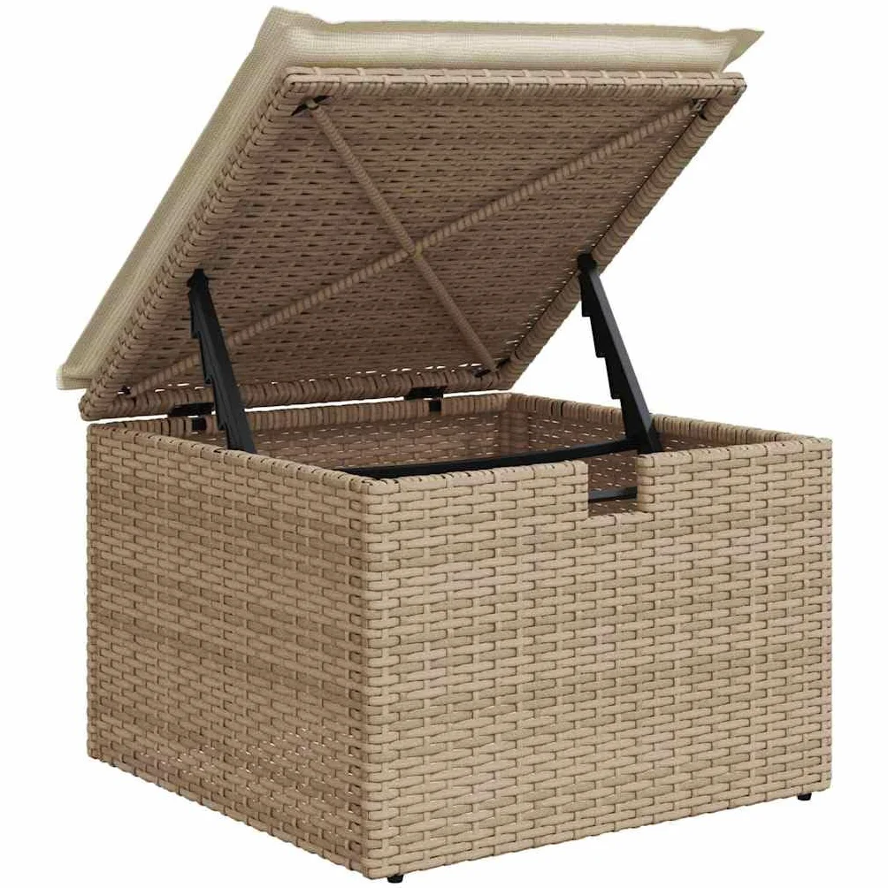 vidaXL Zestaw Sof z poduszką 7 pcs polirattan modułowa na taras ogród