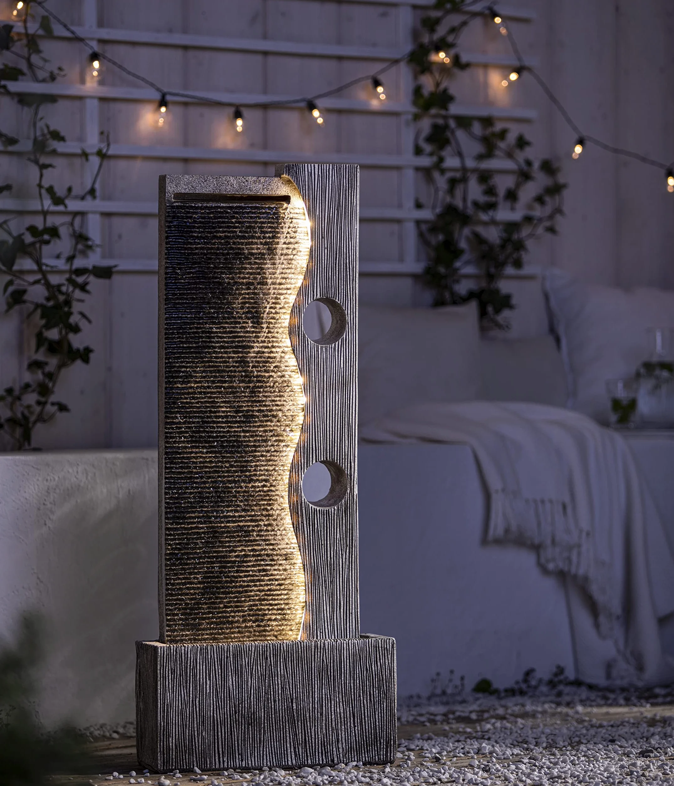 Dehner Eclipse Fontanna Ogrodowa, Wielokolorowy, 100 x 40 x 19,8 cm