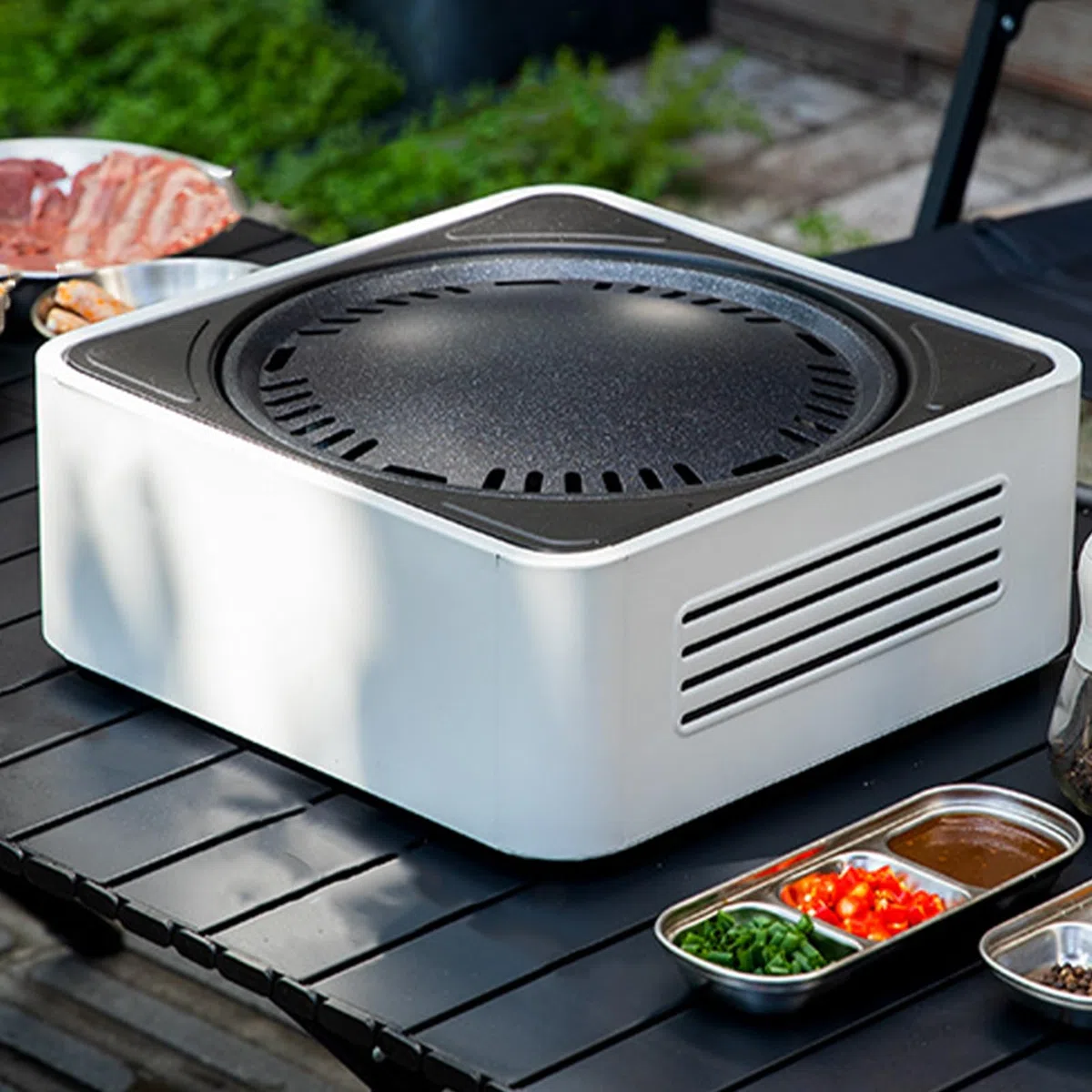 Grille Węglowe Kompaktowy Grill Ogrodowy Przenośna Kuchenka BBQ | Mini Grill Prasowarka BBQ Do Ogrodu Kempingu Plaży Domu Pikniku Podróży I Gotowania Wewnątrz I Na
