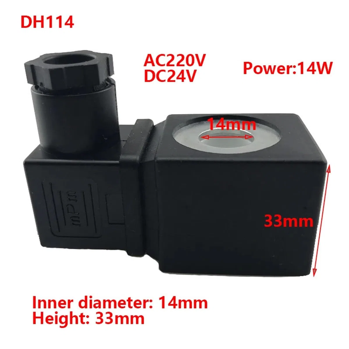TAE-HA DH114 Pulse Solenoid Zawór cewki wewnętrznej średnica 14 mm, wysokość 33 mm AC220V DC24V 14W