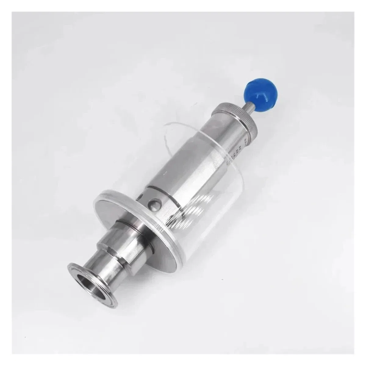 1,5-calowy potrójny zacisk 0-3,0 Bar Regulowany zawór bezpieczeństwa nadmiarowy ciśnienia Sanitarny stal nierdzewna SUS304(32mm Pipe OD K50.5mm)