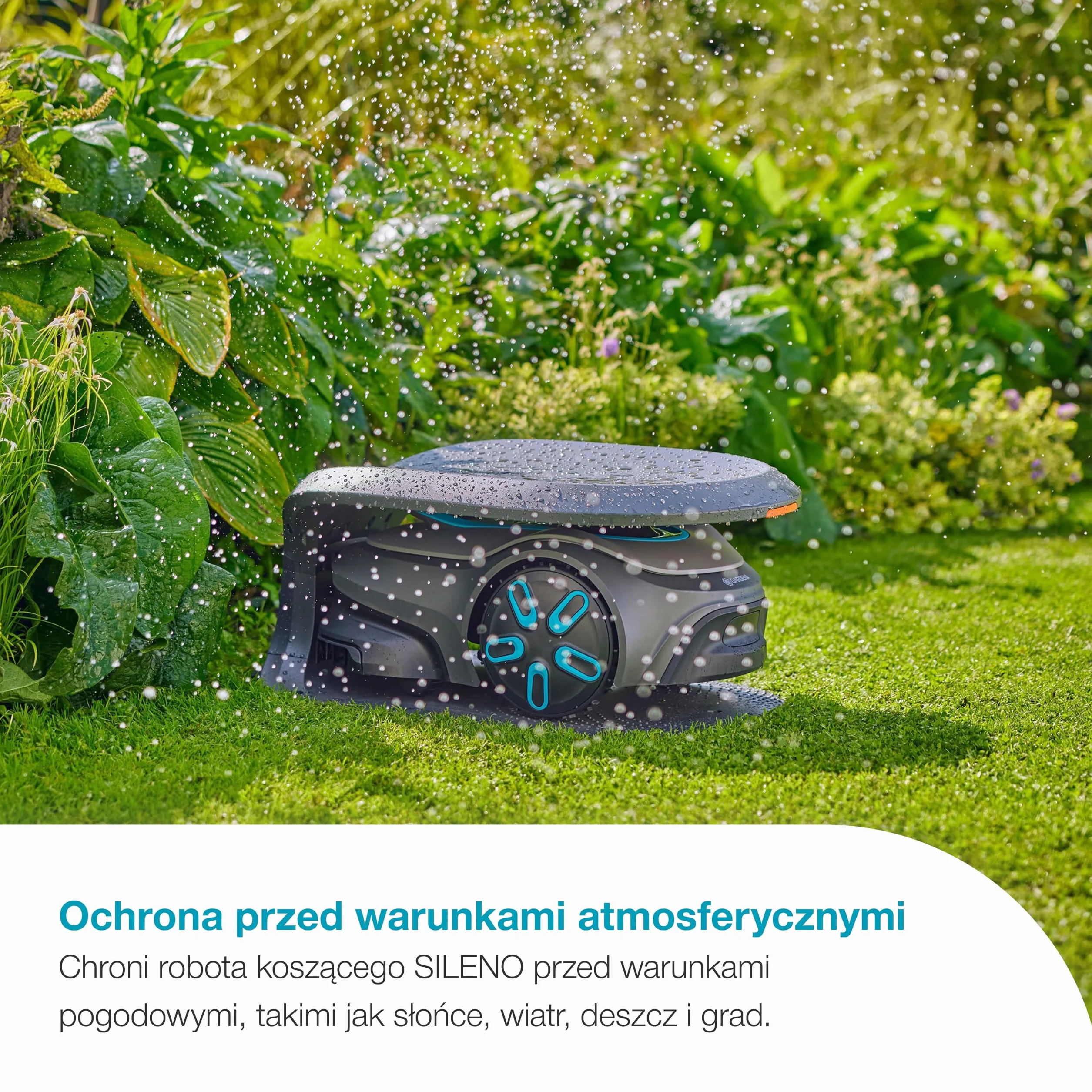 Gardena Automatyczna kosiarka garażowa kompatybilna z SILENO pro max ochrona przed warunkami atmosferycznymi (15025-20)