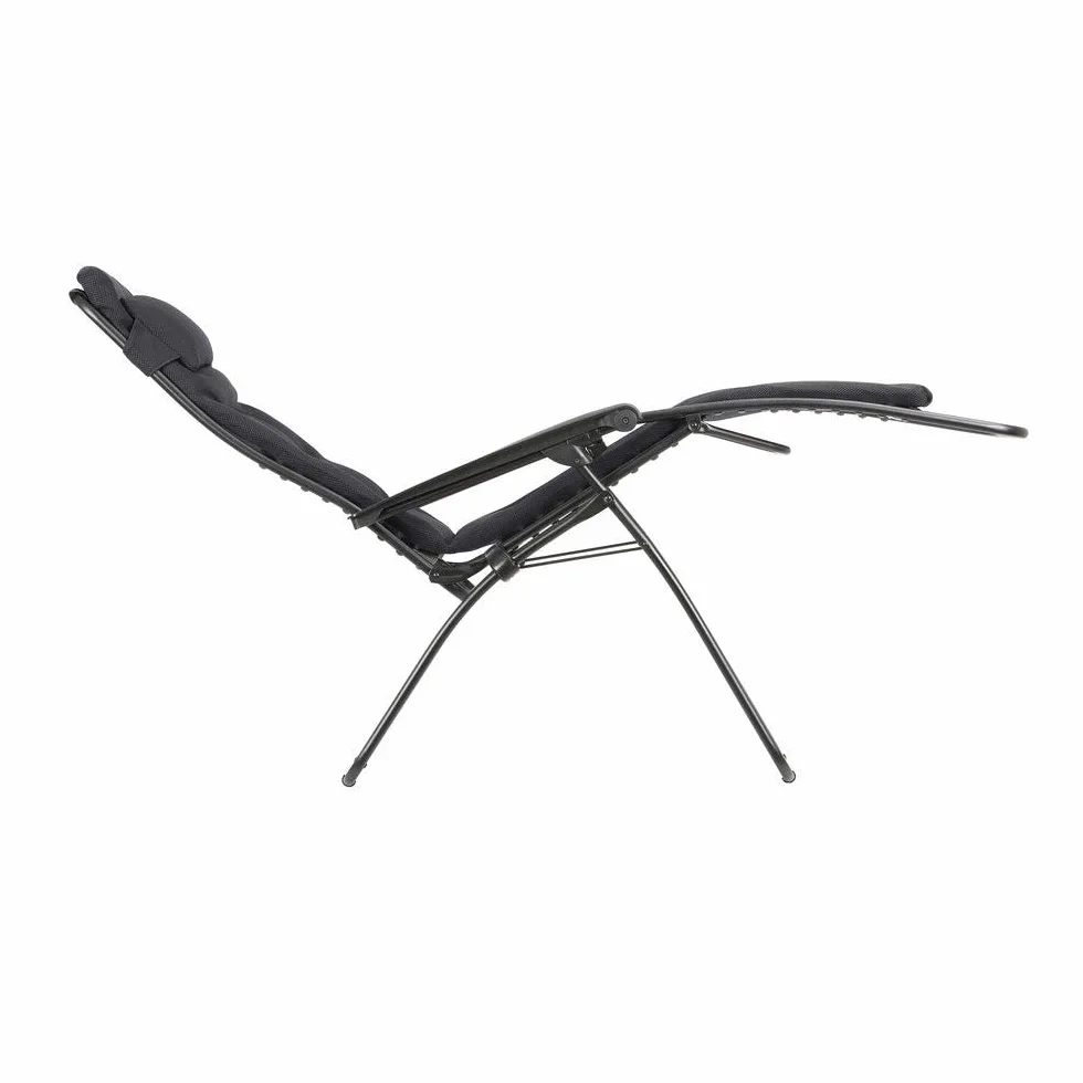 Lafuma Fotel relaksacyjny, wyściełany, zero grawitacji - Rsx Clip Xl Aircomfort (czarny Acier)