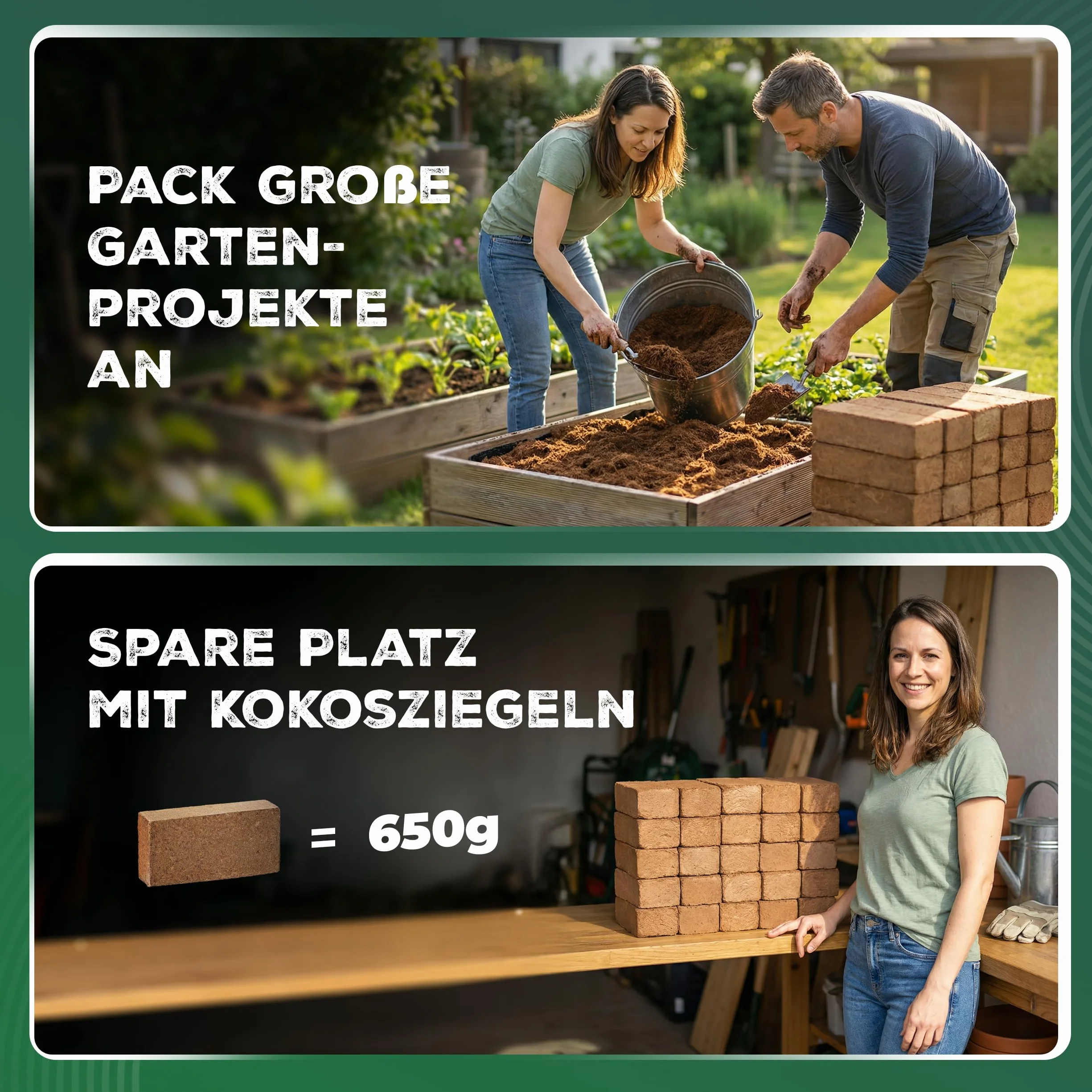 36 x ziemia kokosowa do roślin pokojowych, 96 litrów, 650 g, 20 x 5,5 x 10 cm, włókno kokosowe, ziemia do hodowli humusu, ziemia do kwiatów, ziemia ogrodowa, cegła kokosowa