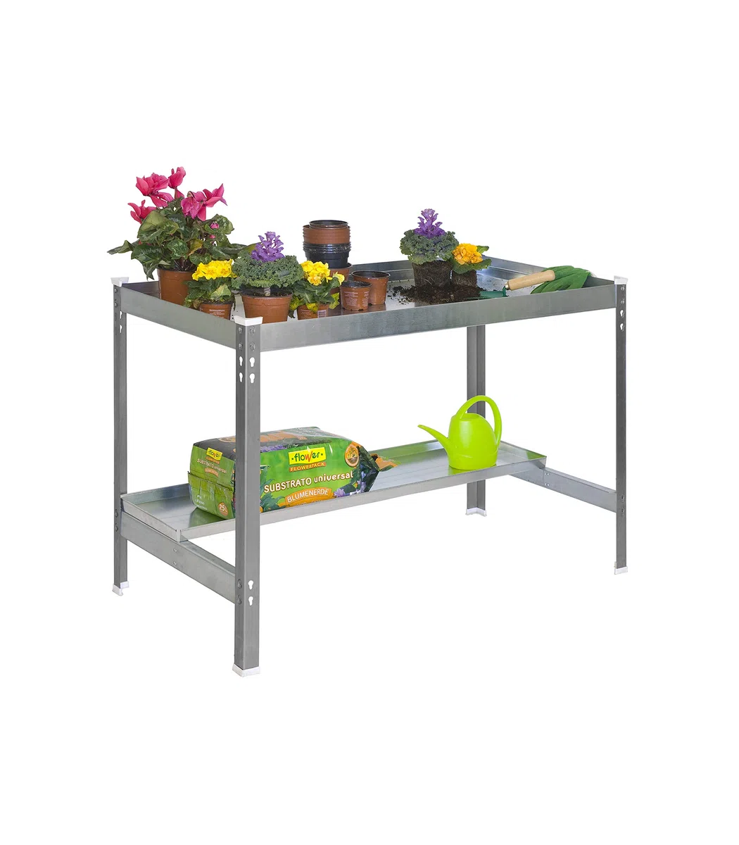 Stół do uprawy DESK Szary/Galva Simonrack 840x900x600 mms Pojemność 400 kg na półkę
