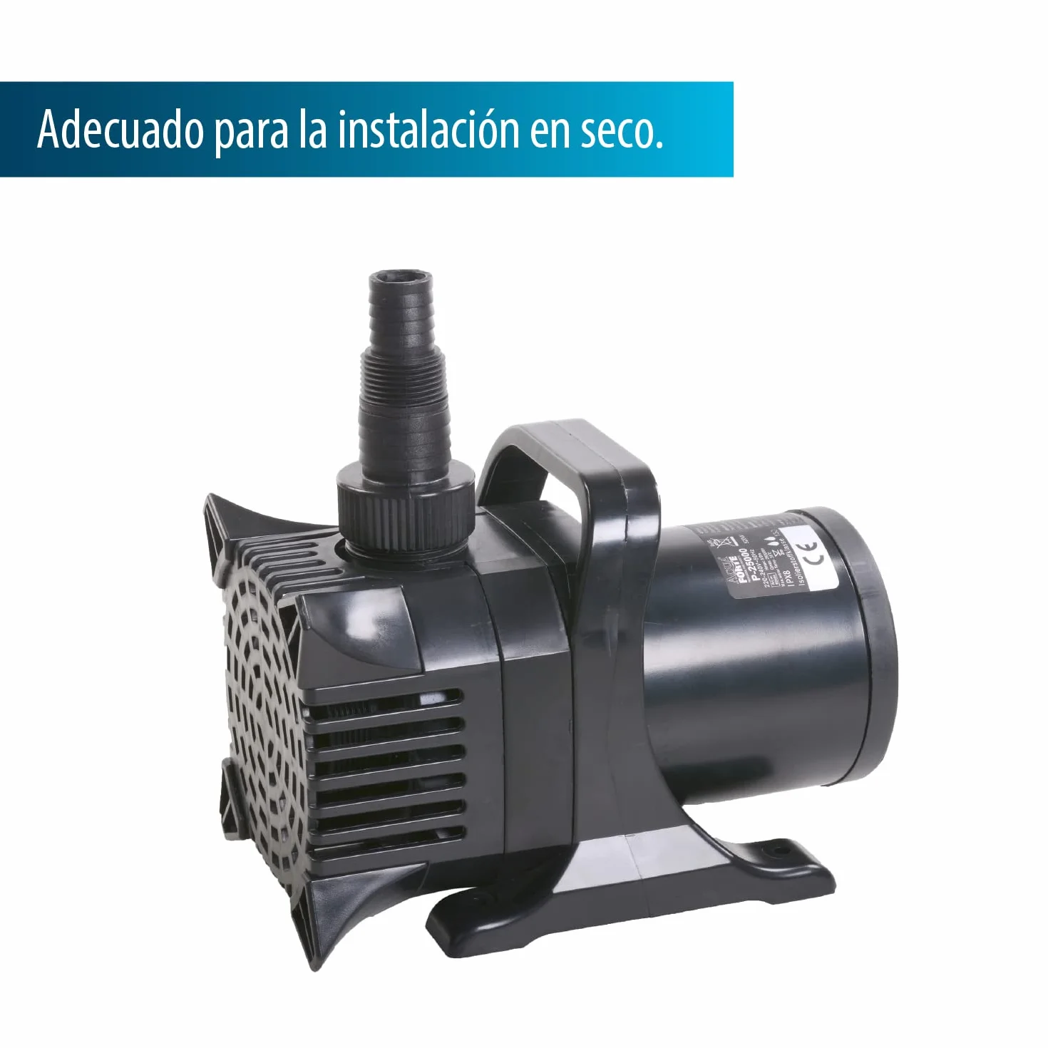 AquaForte P-35 000 pompa do stawu, 650 W, maksymalny przepływ 35 m³/h, maksymalna wysokość tłoczenia 8,5 m, bardzo duża wysokość tłoczenia, pompuje cząstki brudu o wielkości do 6 mm
