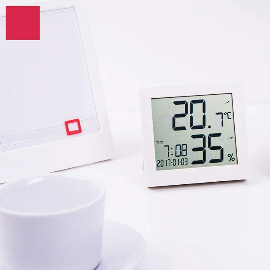 Elektroniczny miernik temperatury i wilgotności wewnątrz wielofunkcyjny precyzyjny cichy termometr dom biuro pokój dziecięcy