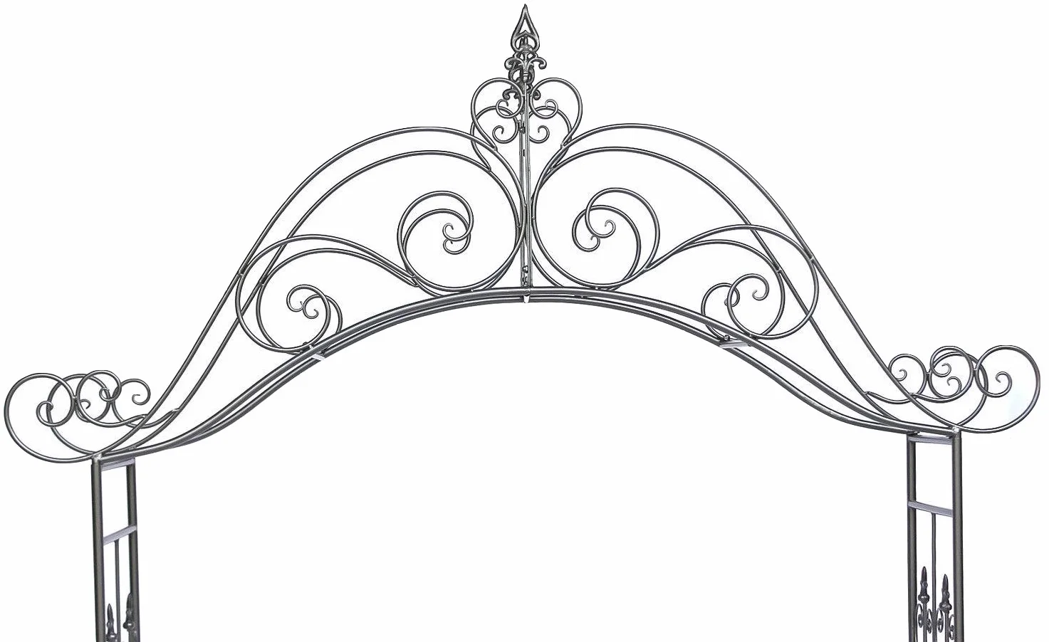 DanDiBo Łuk różany z furtką 131872 z metalu, 282 x 160 cm, pomoc w wspinaczce, pergola, pergola, pomoc w różach, rusztowanie